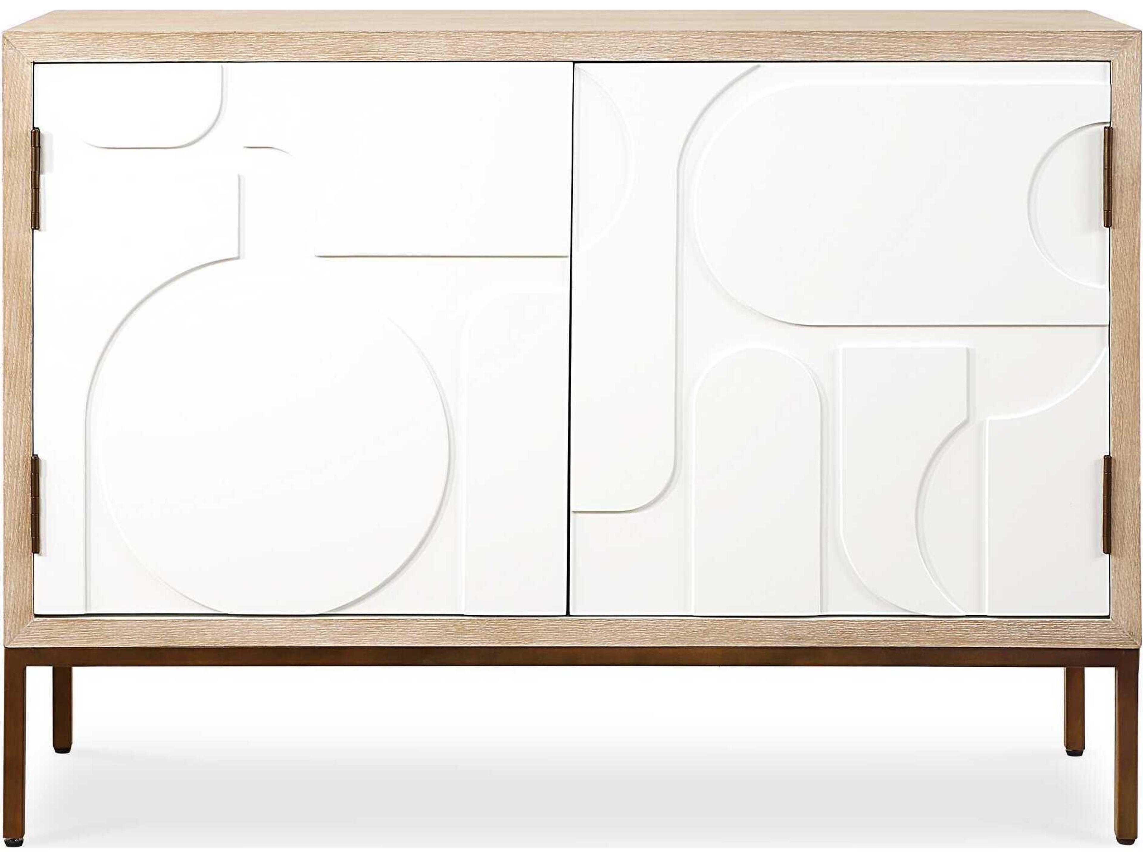 Uttermost Weimar Natural Cream White Oak Wood Accent Chest