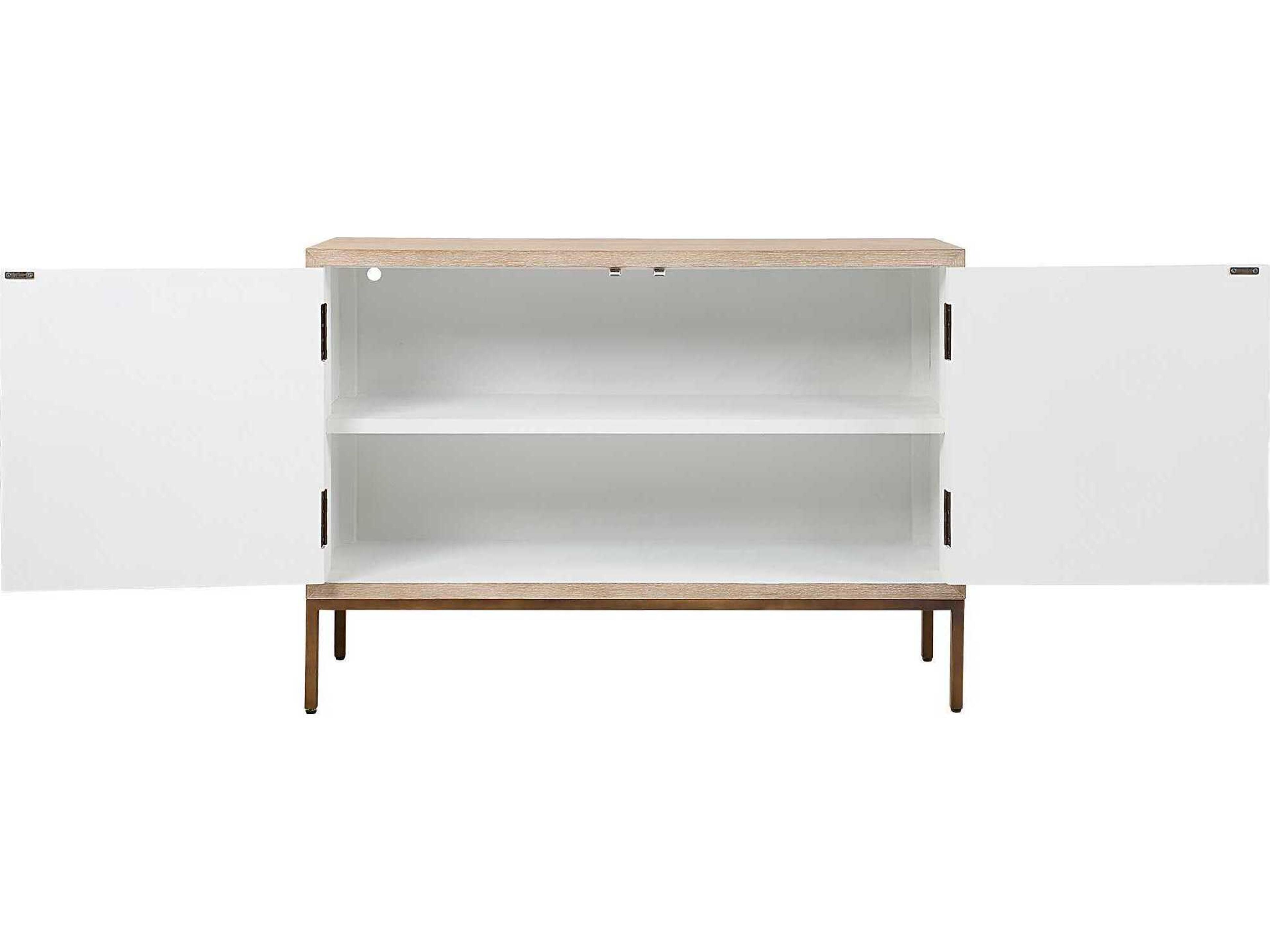 Uttermost Weimar Natural Cream White Oak Wood Accent Chest