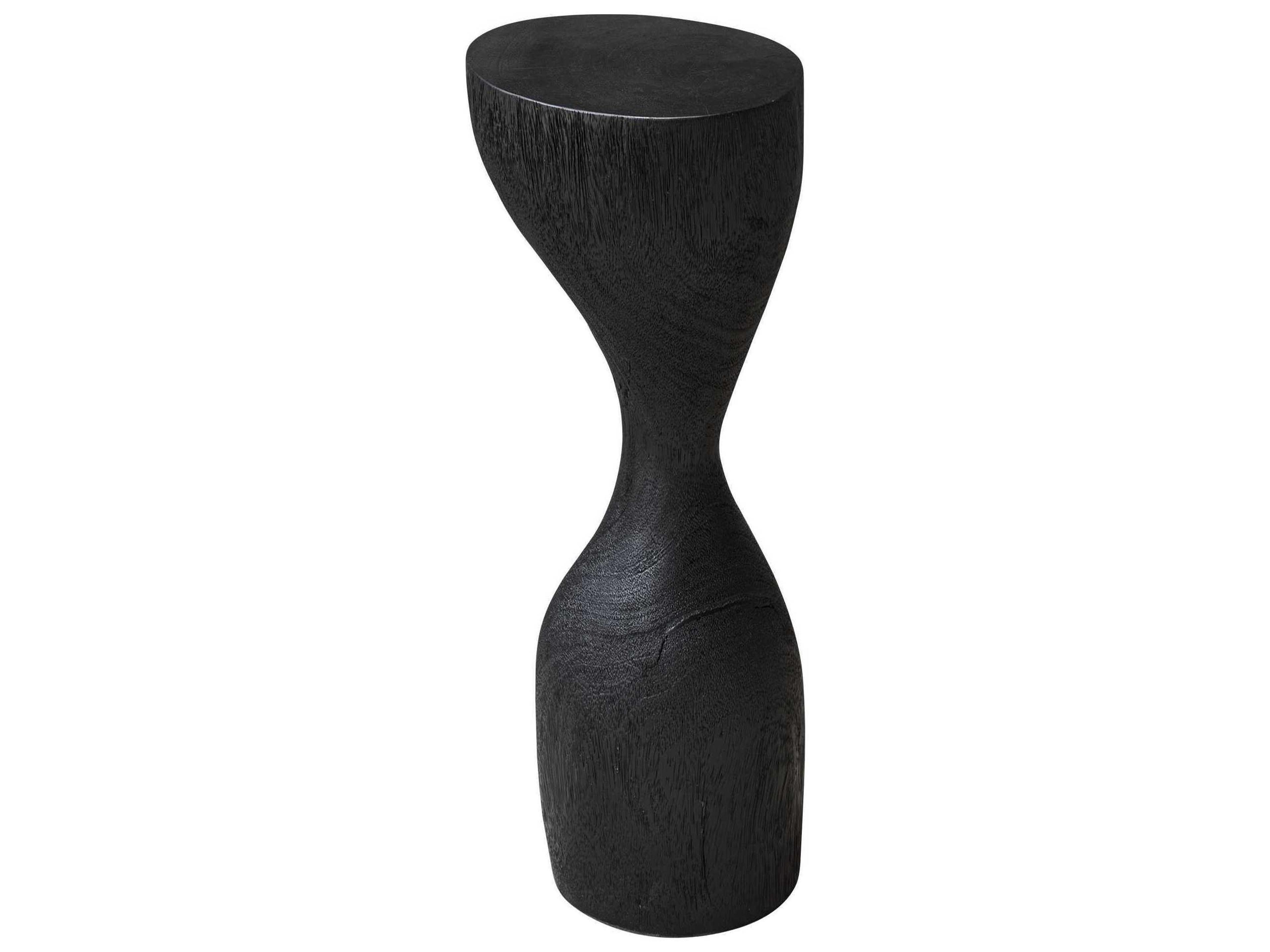 Uttermost Mattison Wood Matte Black End Table