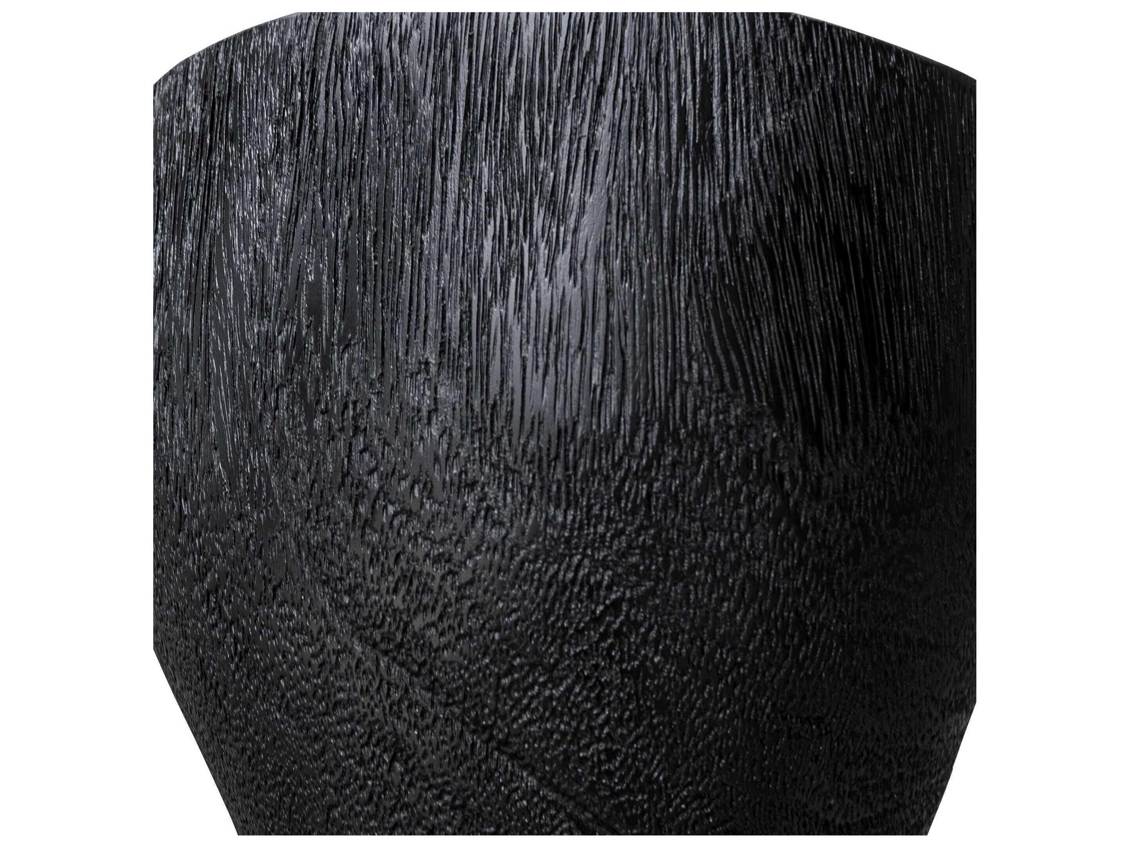 Uttermost Mattison Wood Matte Black End Table