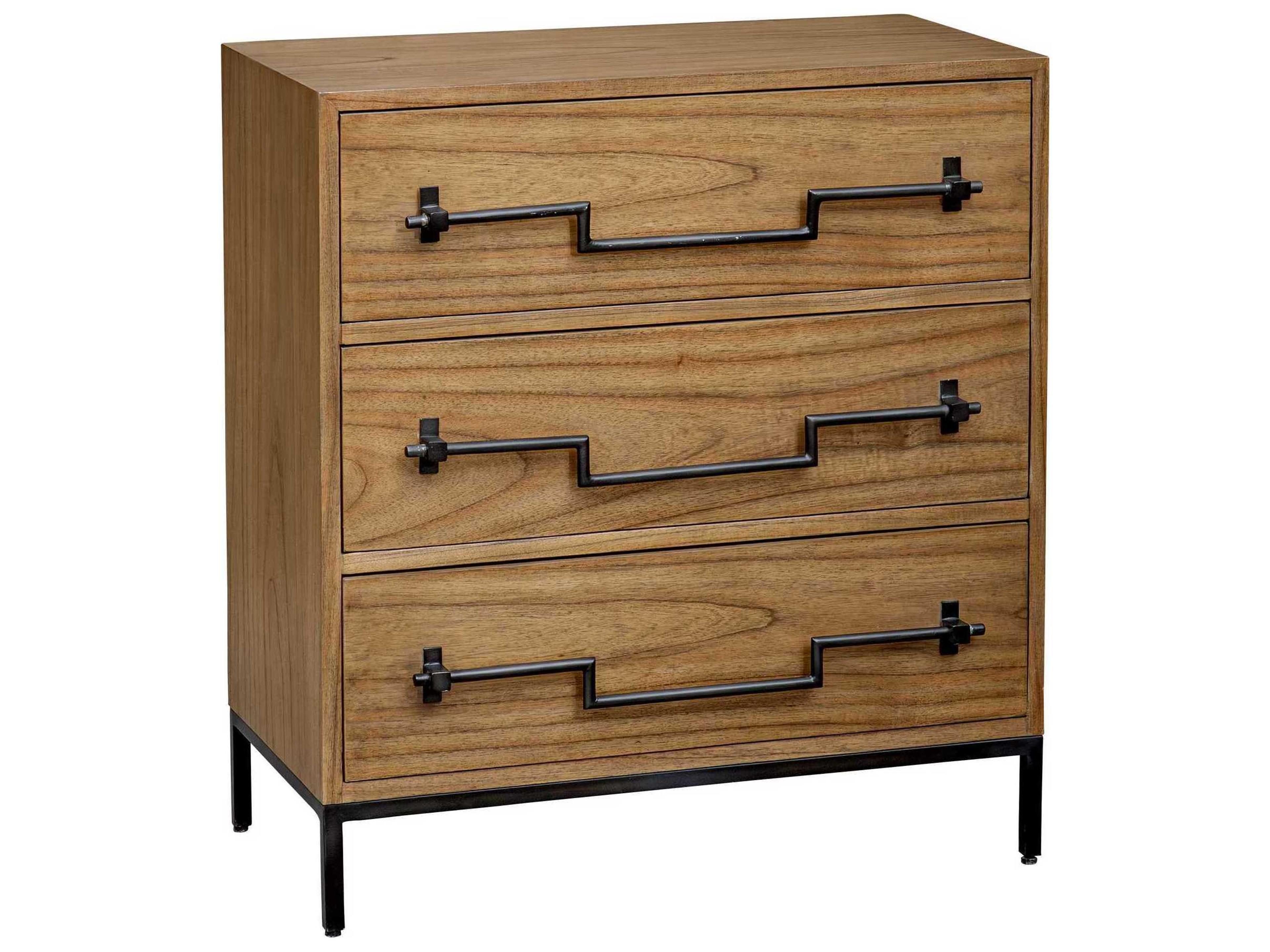 Jory 3-Drawers Brown Dresser