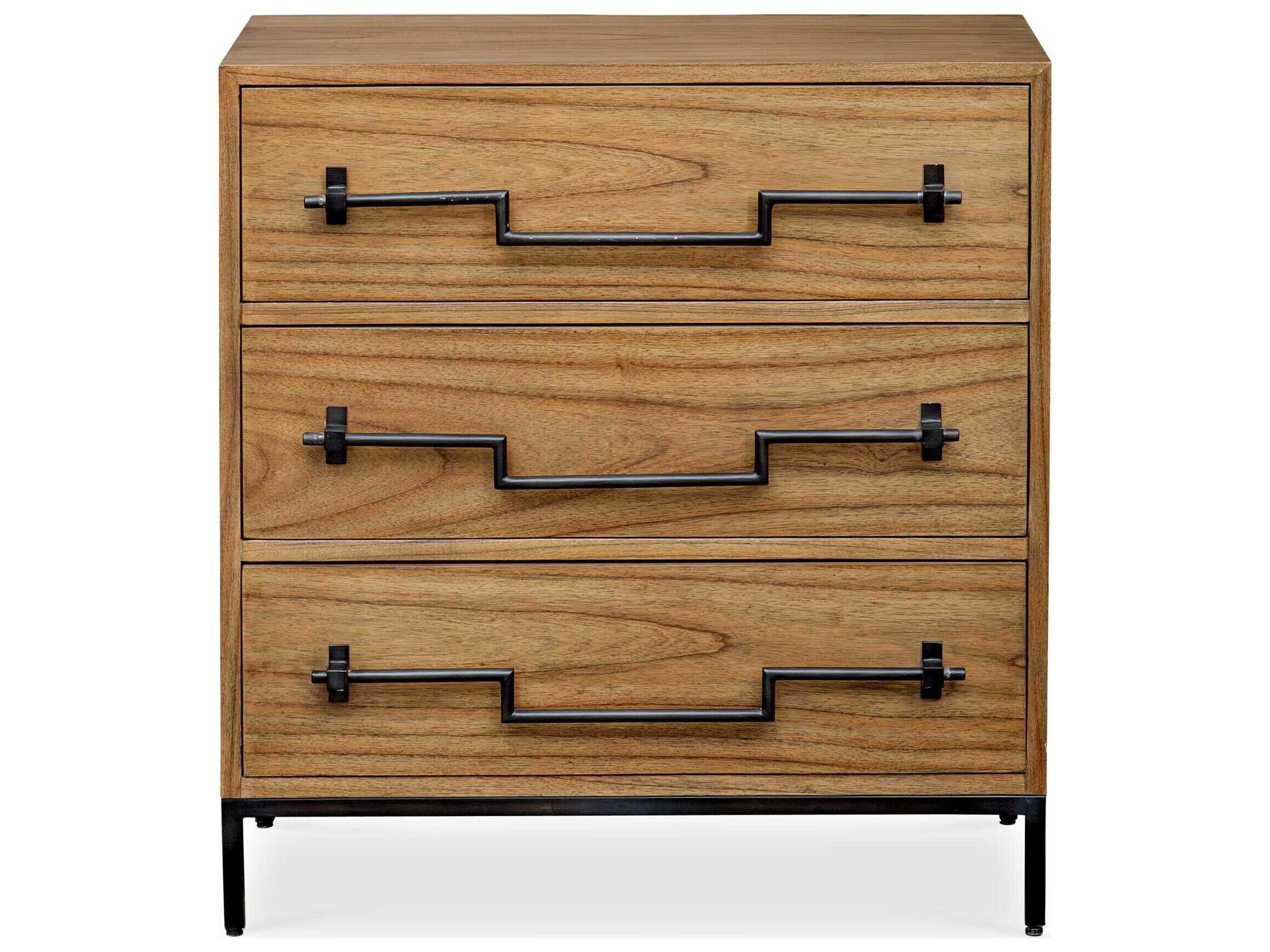 Uttermost Jory 3-Drawers Brown Dresser