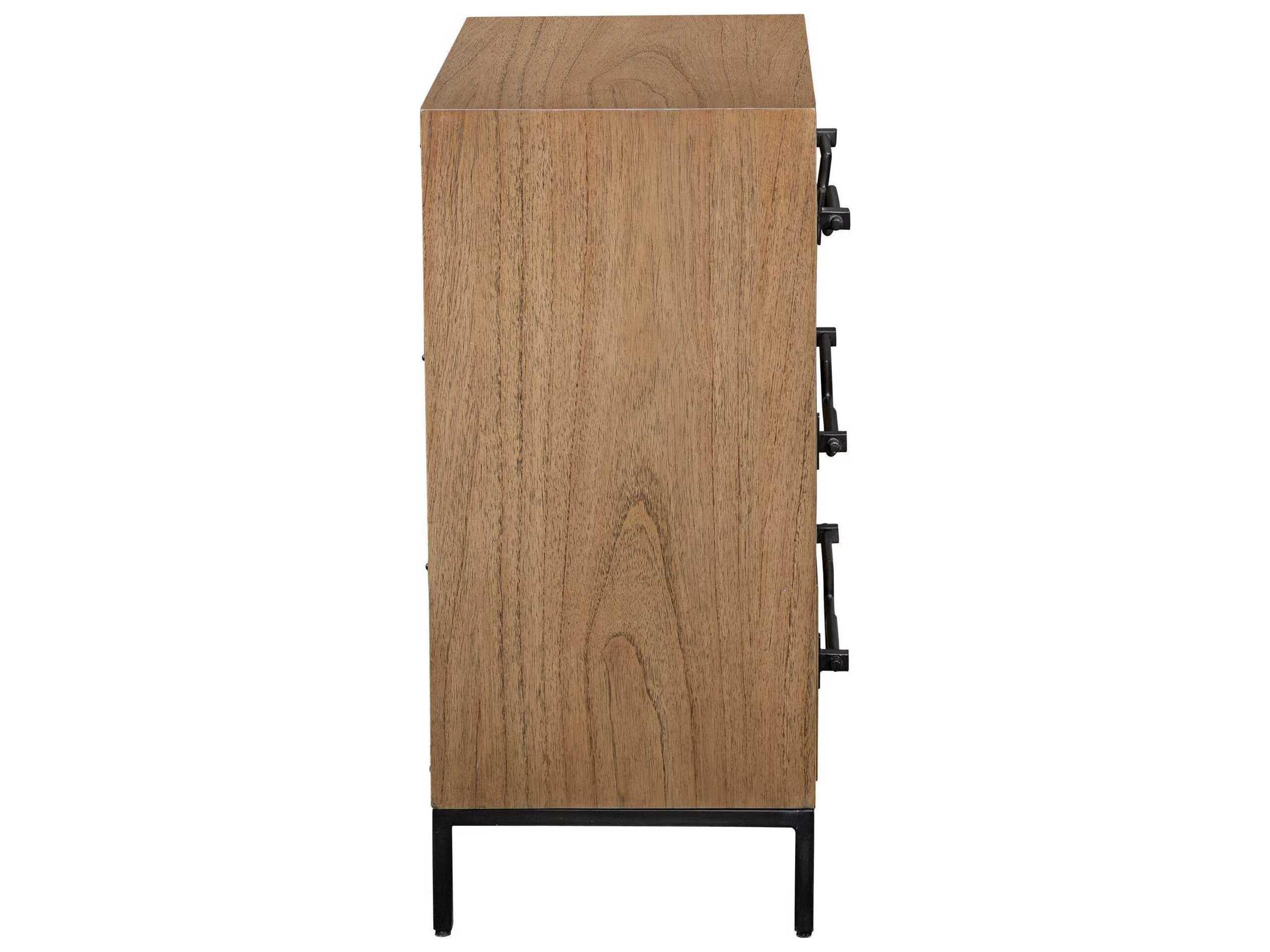 Uttermost Jory 3-Drawers Brown Dresser