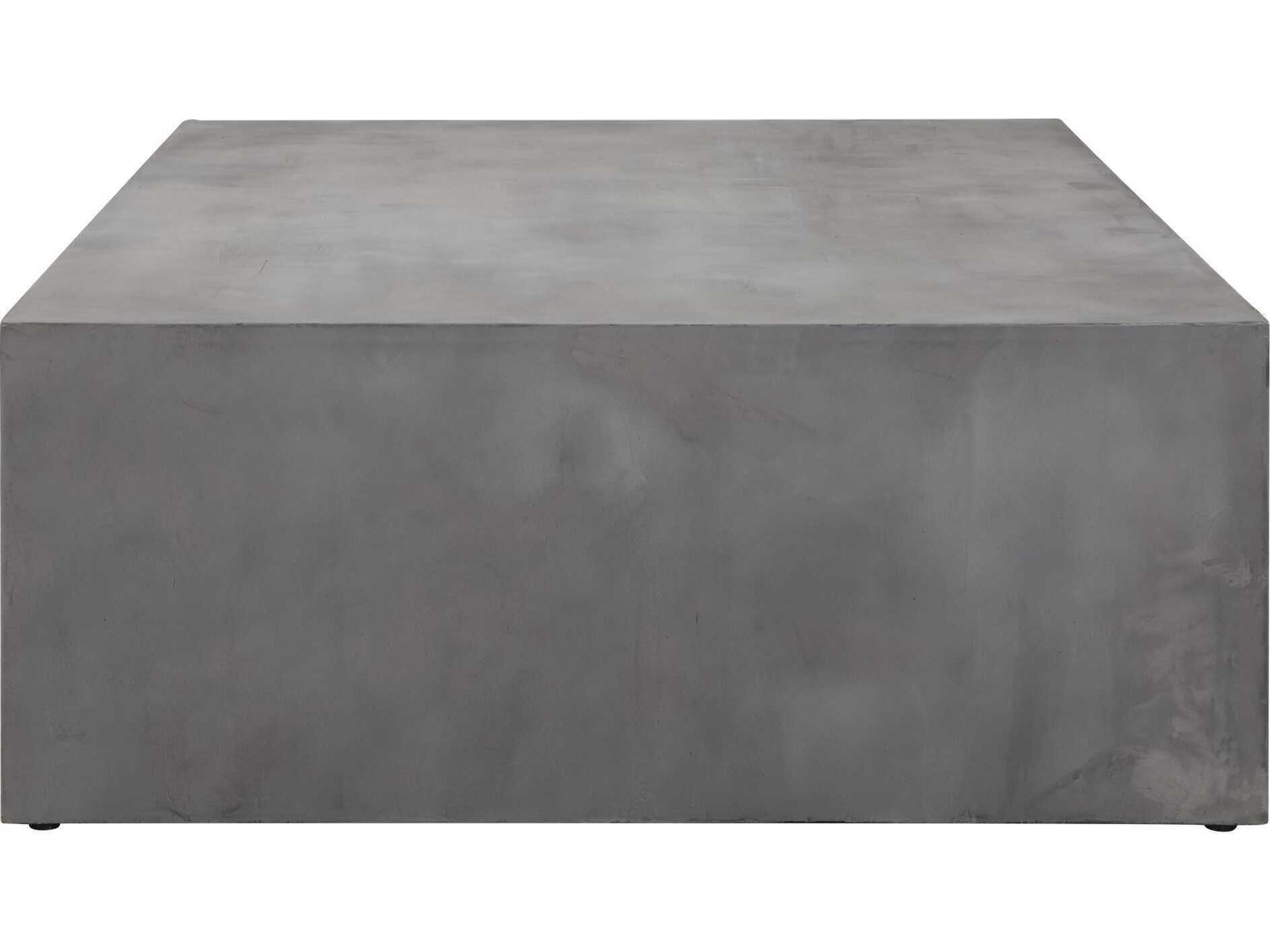 Uttermost Vail Rectangular Concrete Gray Coffee Table