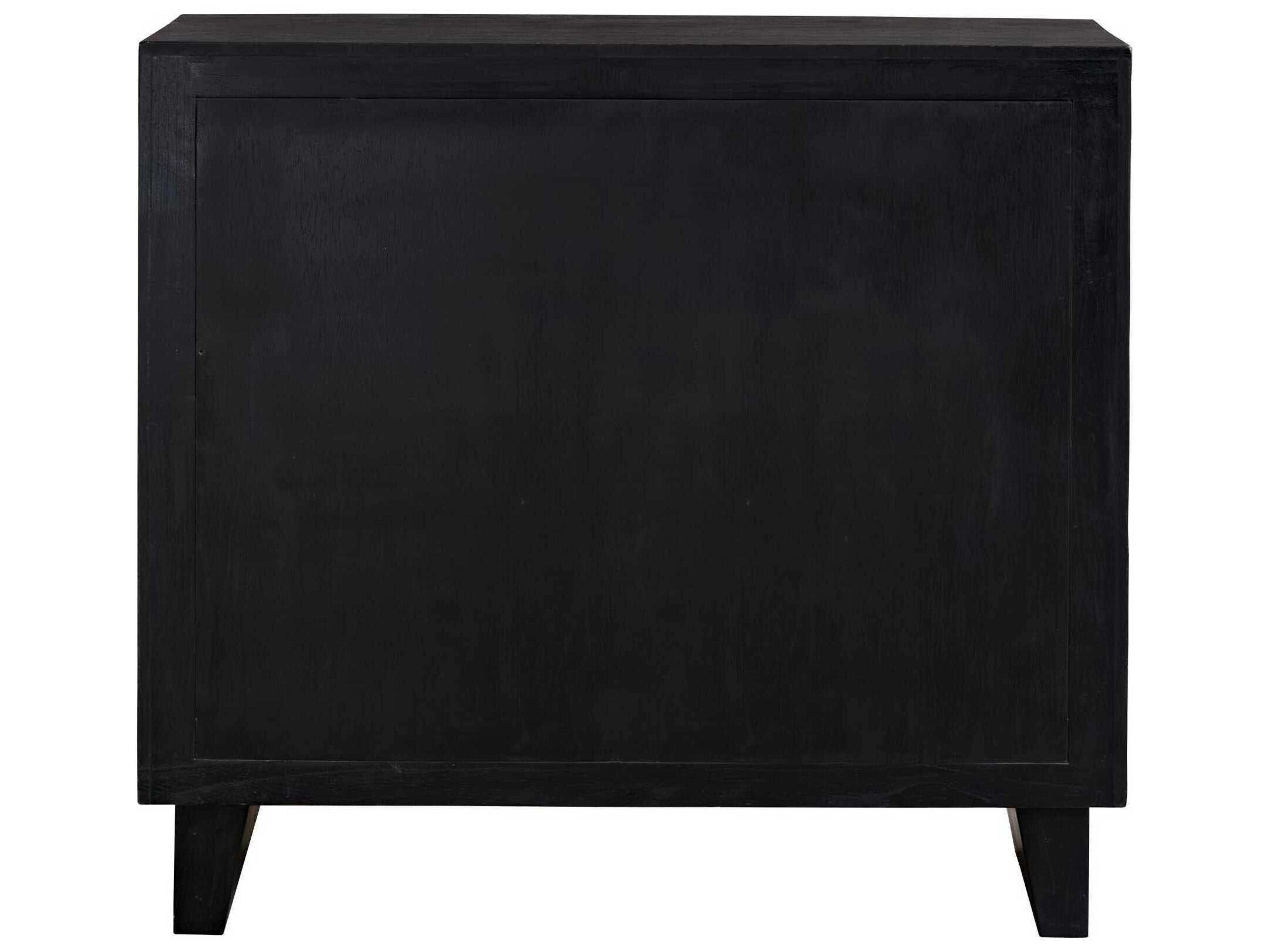 Uttermost Muestra Black Natural Brown Mindi Wood Accent Chest