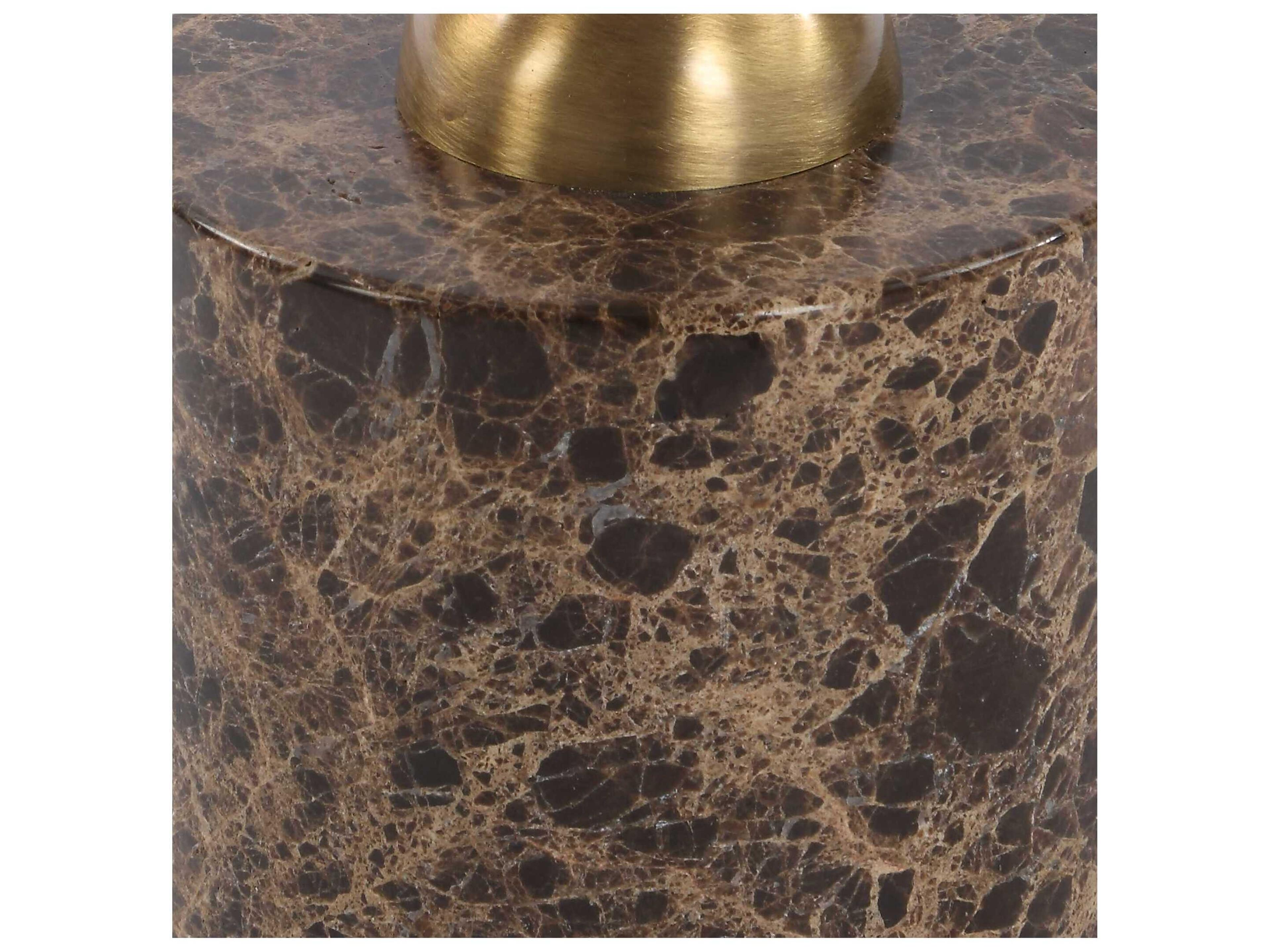 Uttermost Verlin Round Metal Black End Table