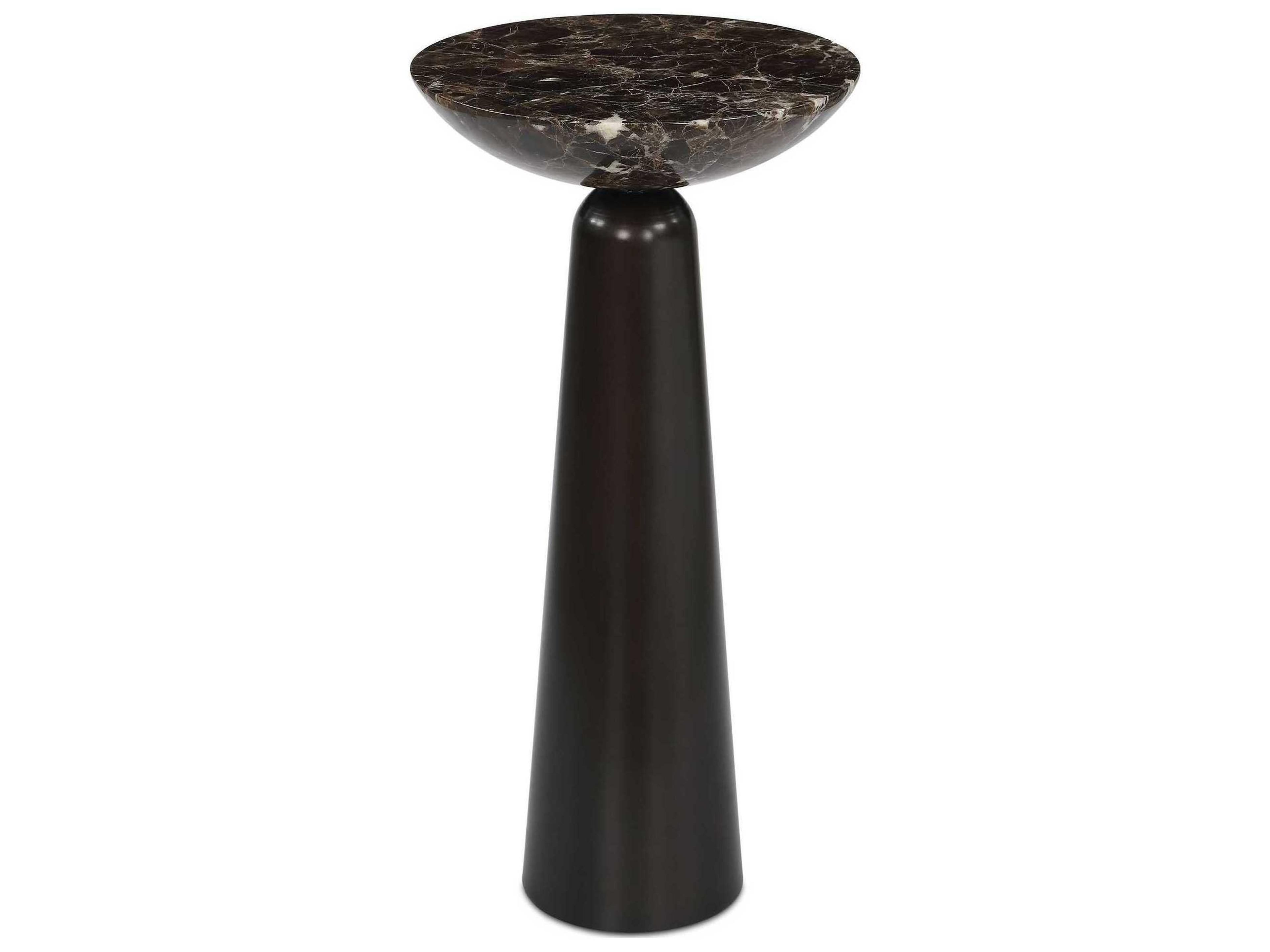 Hastings Round Marble End Table