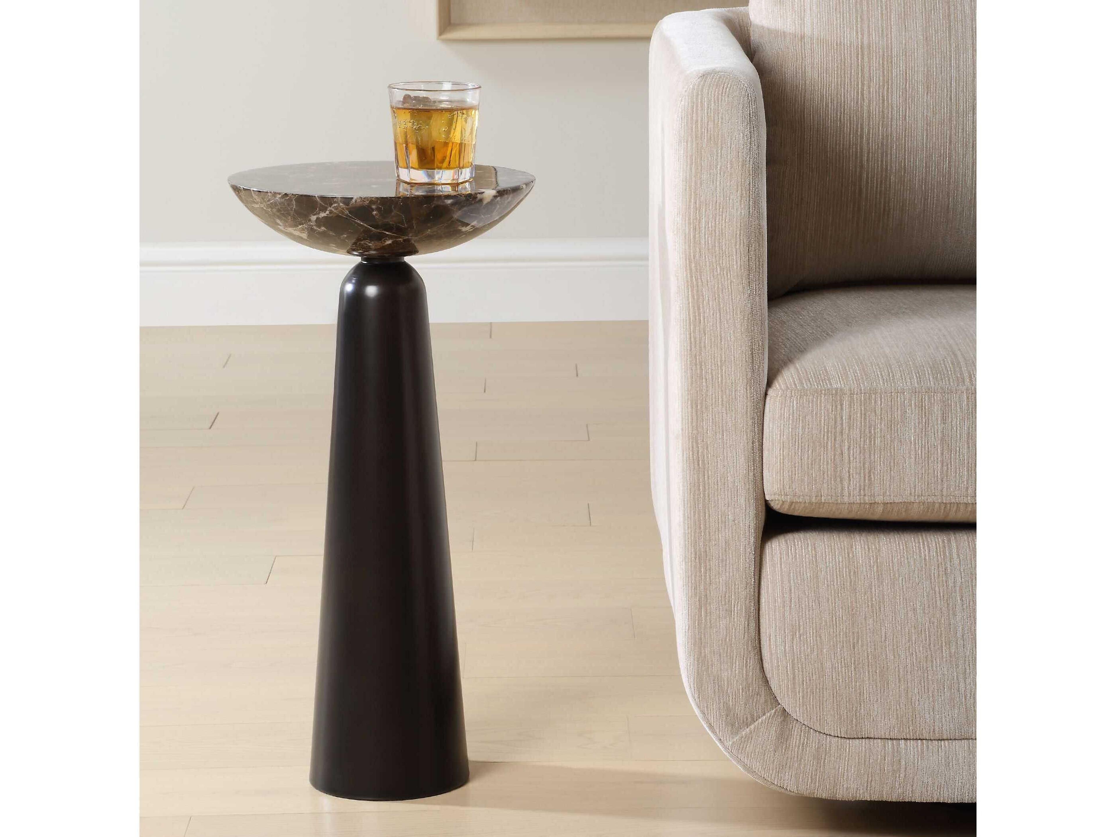 Uttermost Hastings Round Marble End Table