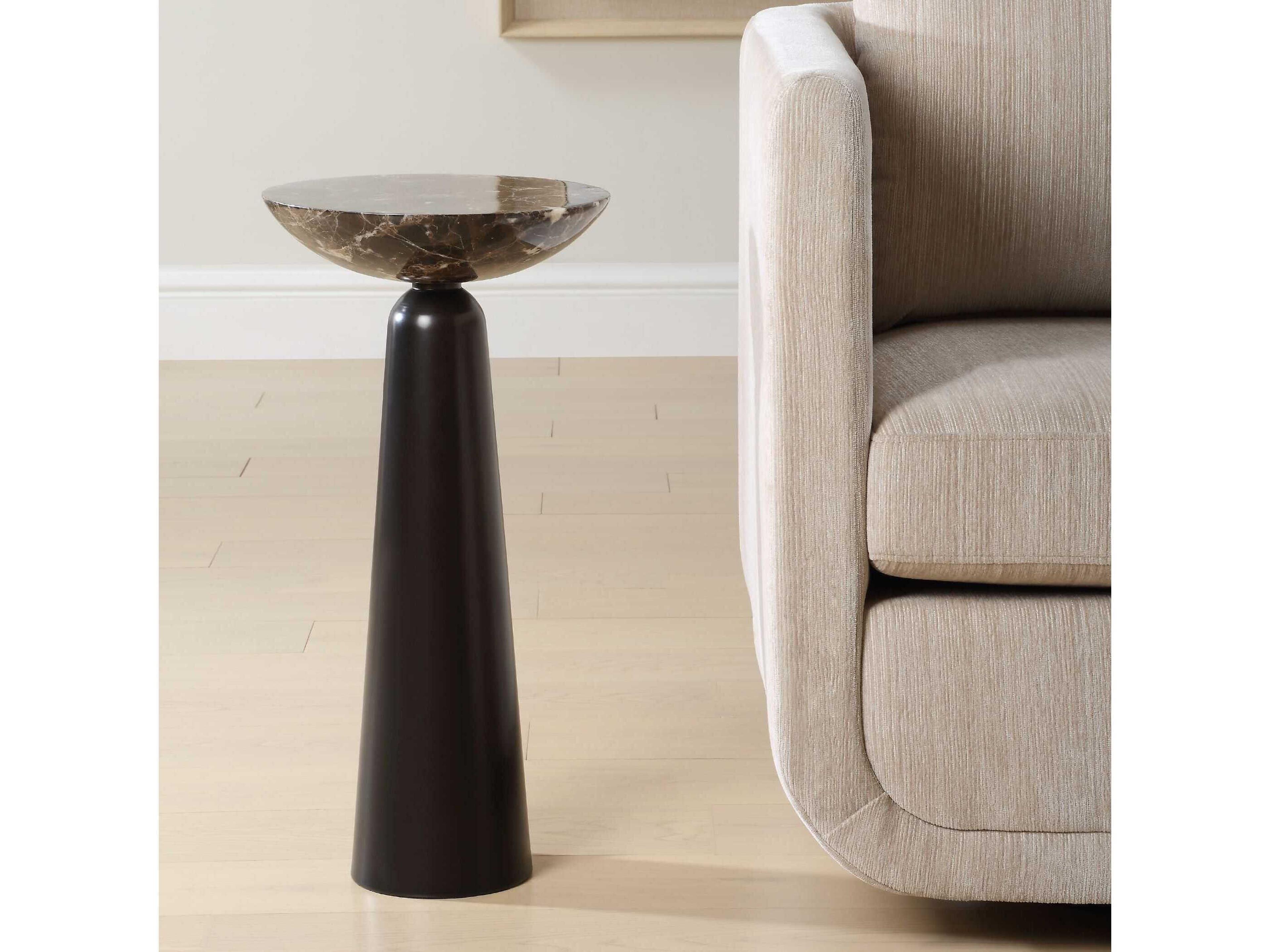 Uttermost Hastings Round Marble End Table