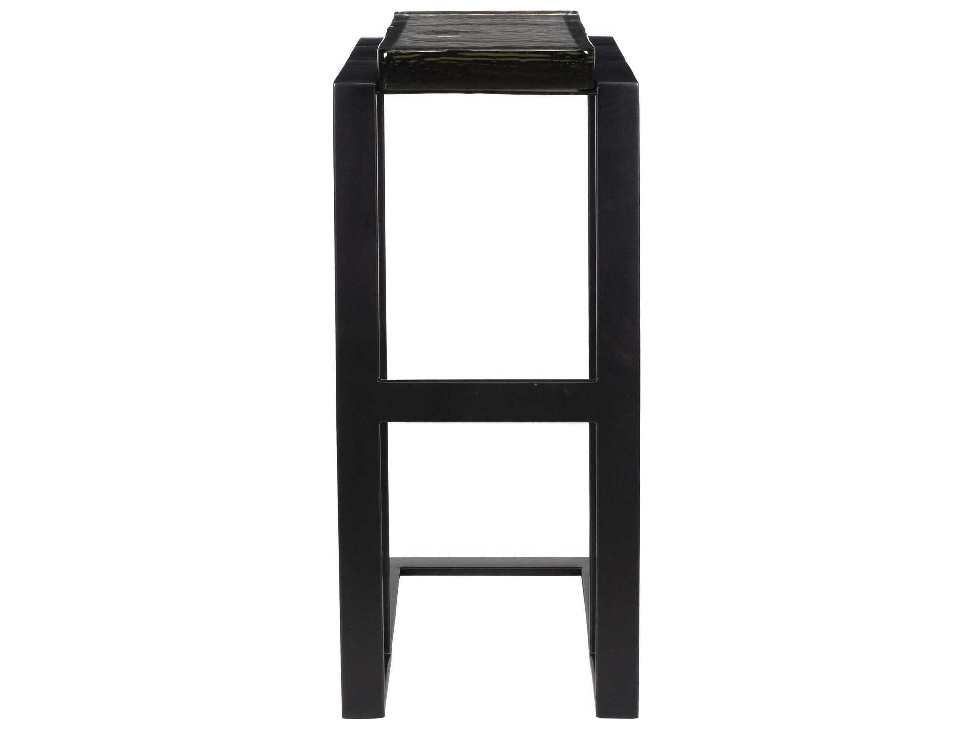 Uttermost Soma Rectangular Glass Black End Table