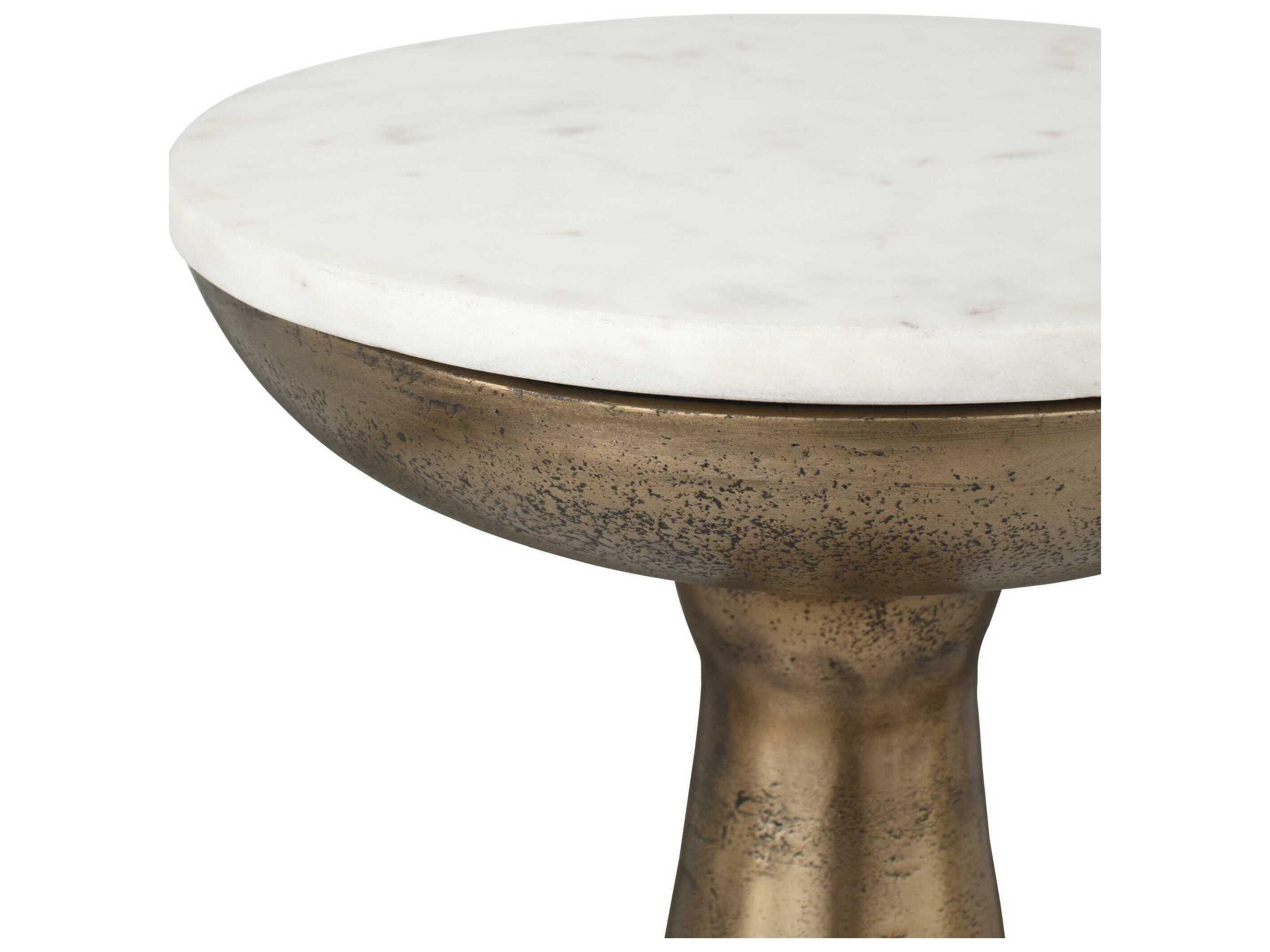 Uttermost Torin Round Marble End Table