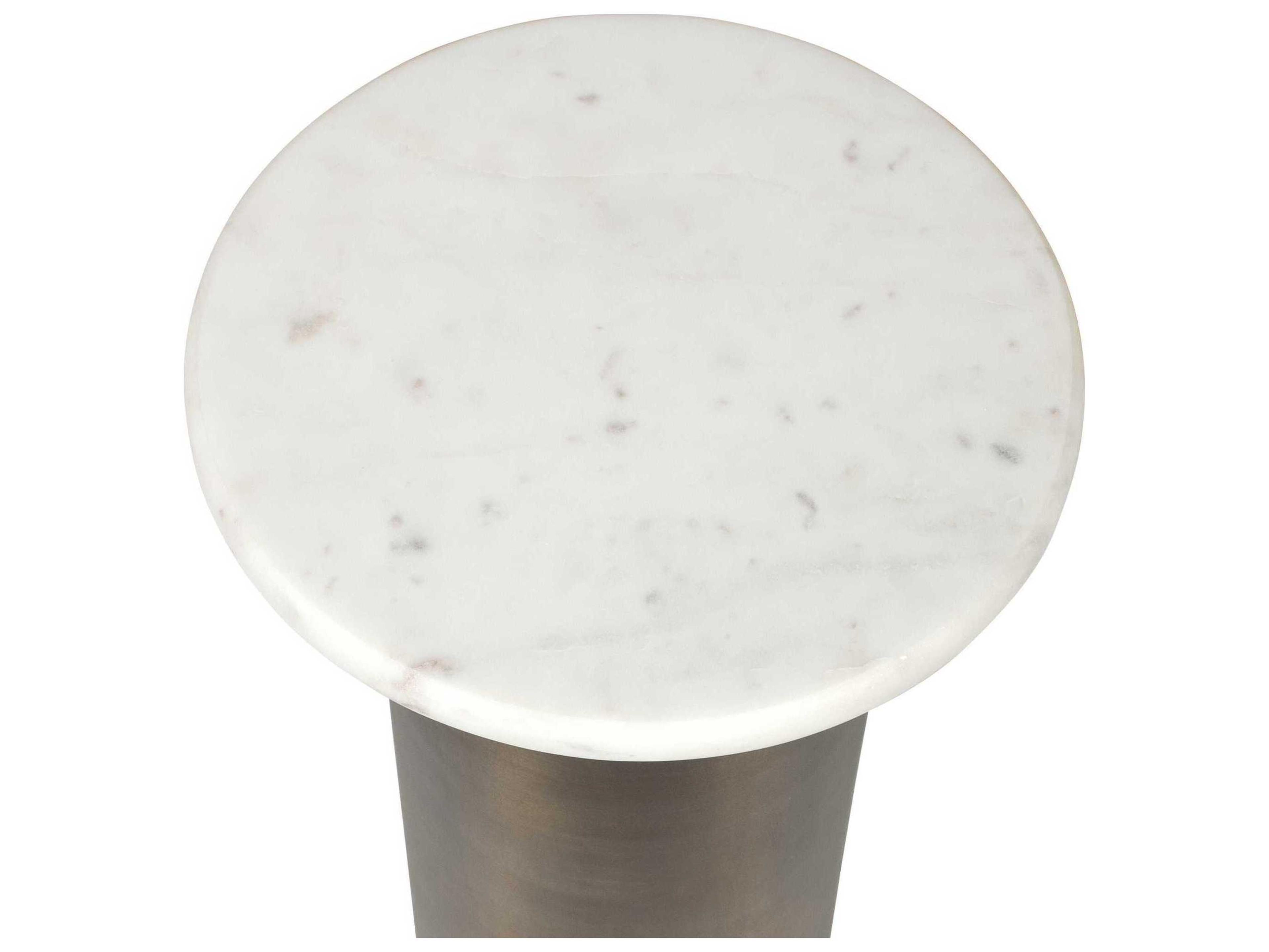 Uttermost Reiss Round Marble End Table