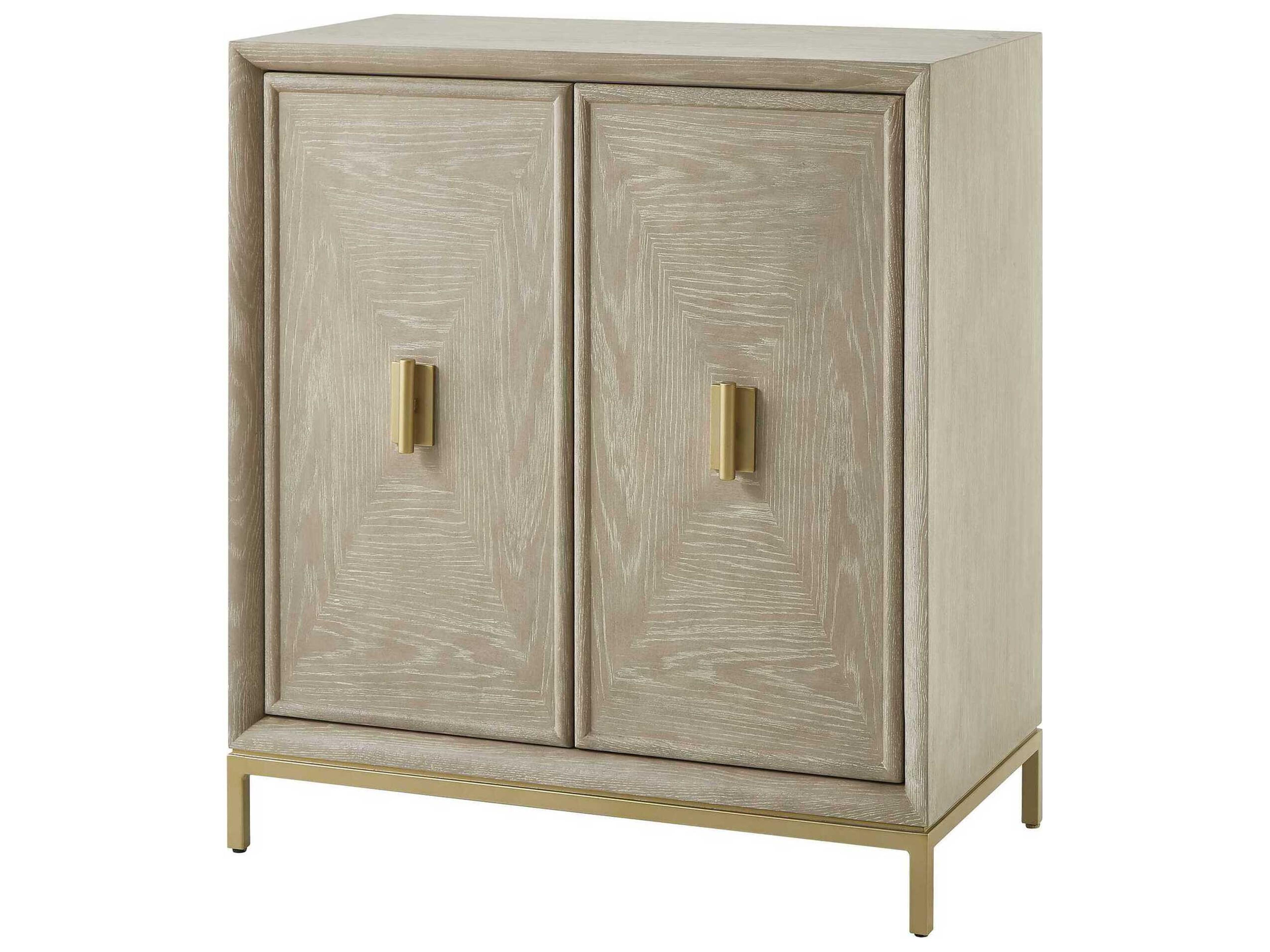 Alessia Natural Beige Oak Wood Accent Chest