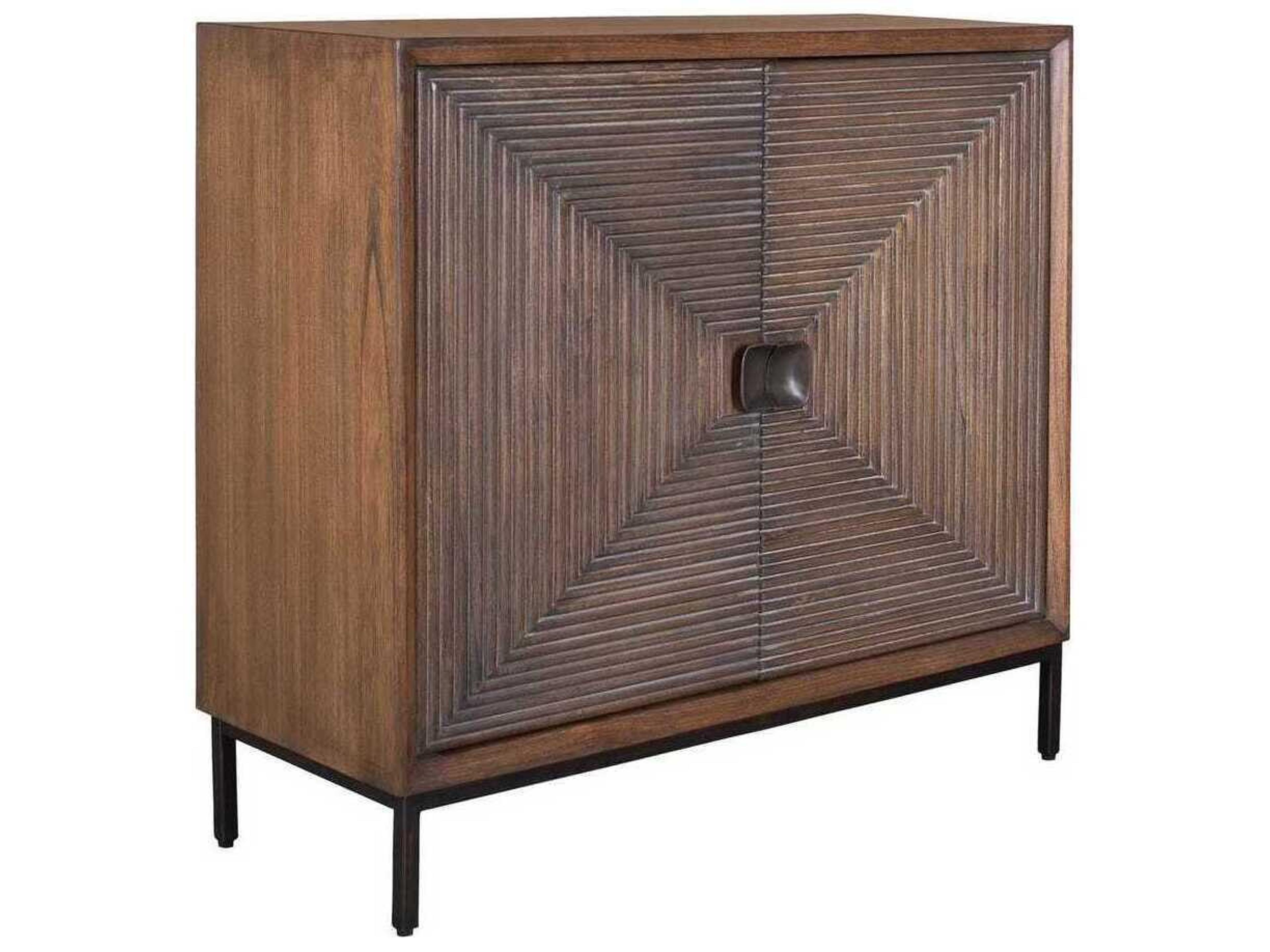 Bottom Line Natural Brown Mindi Wood Accent Chest