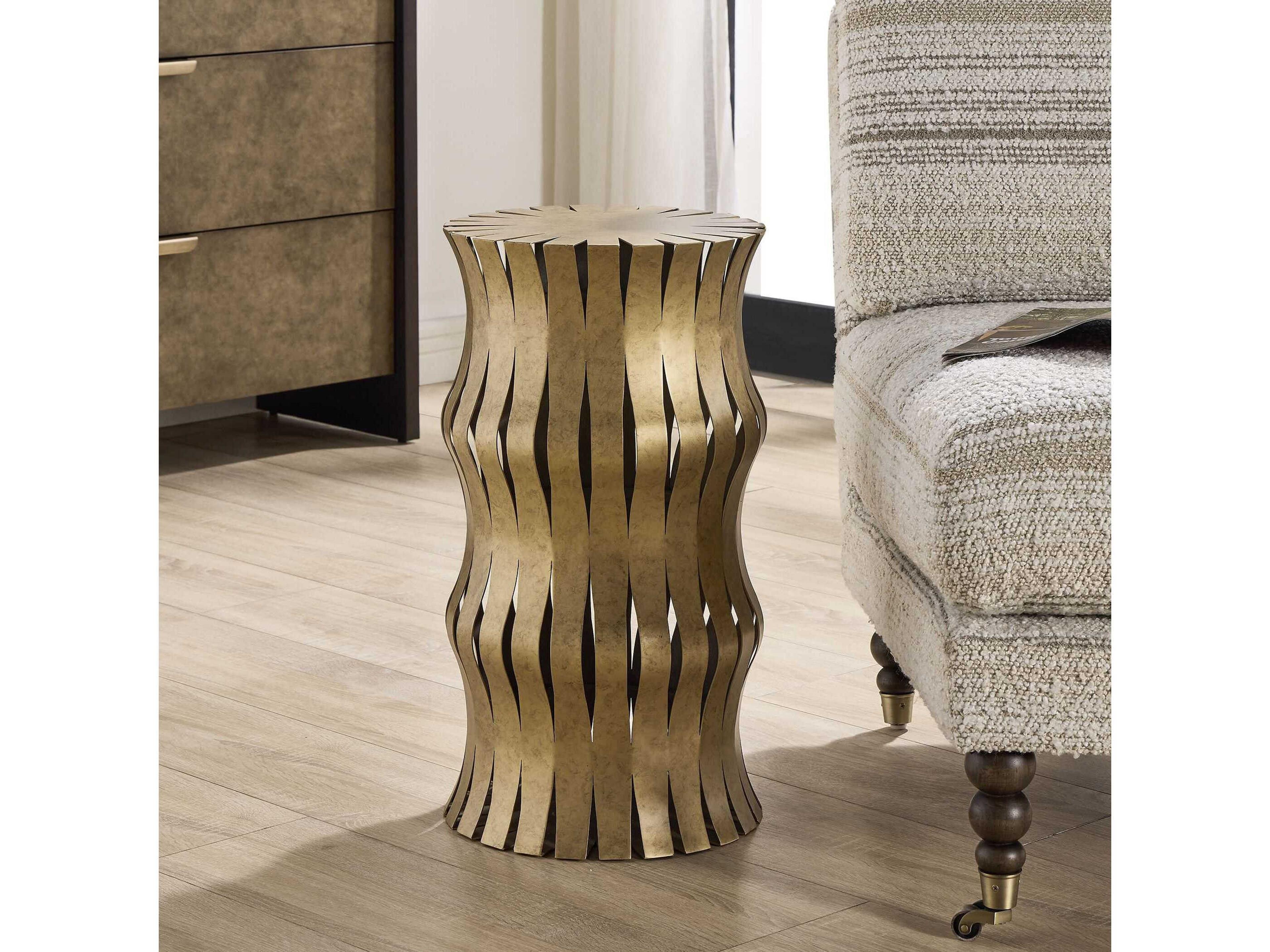 Uttermost Arida Round Metal End Table
