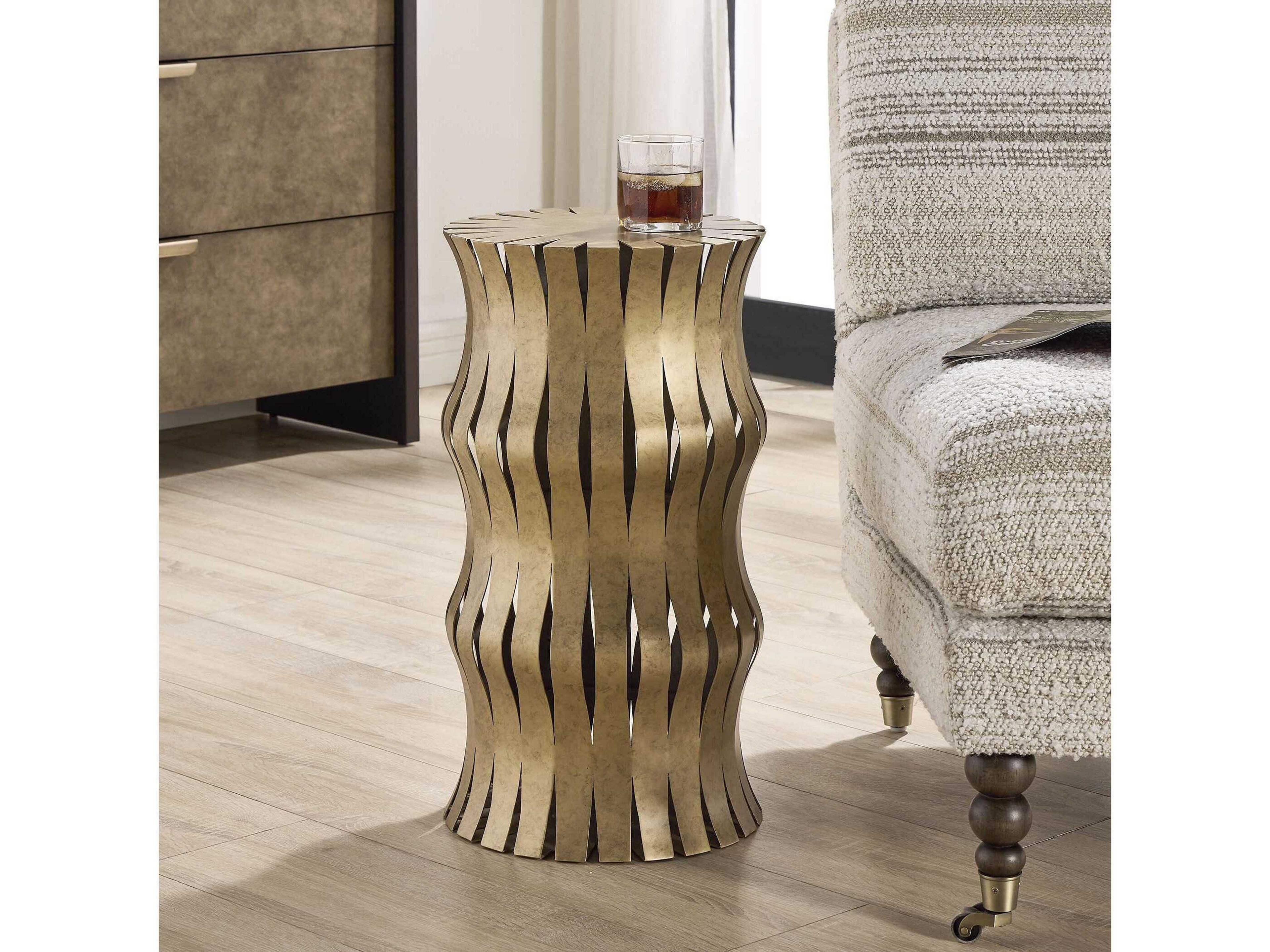 Uttermost Arida Round Metal End Table