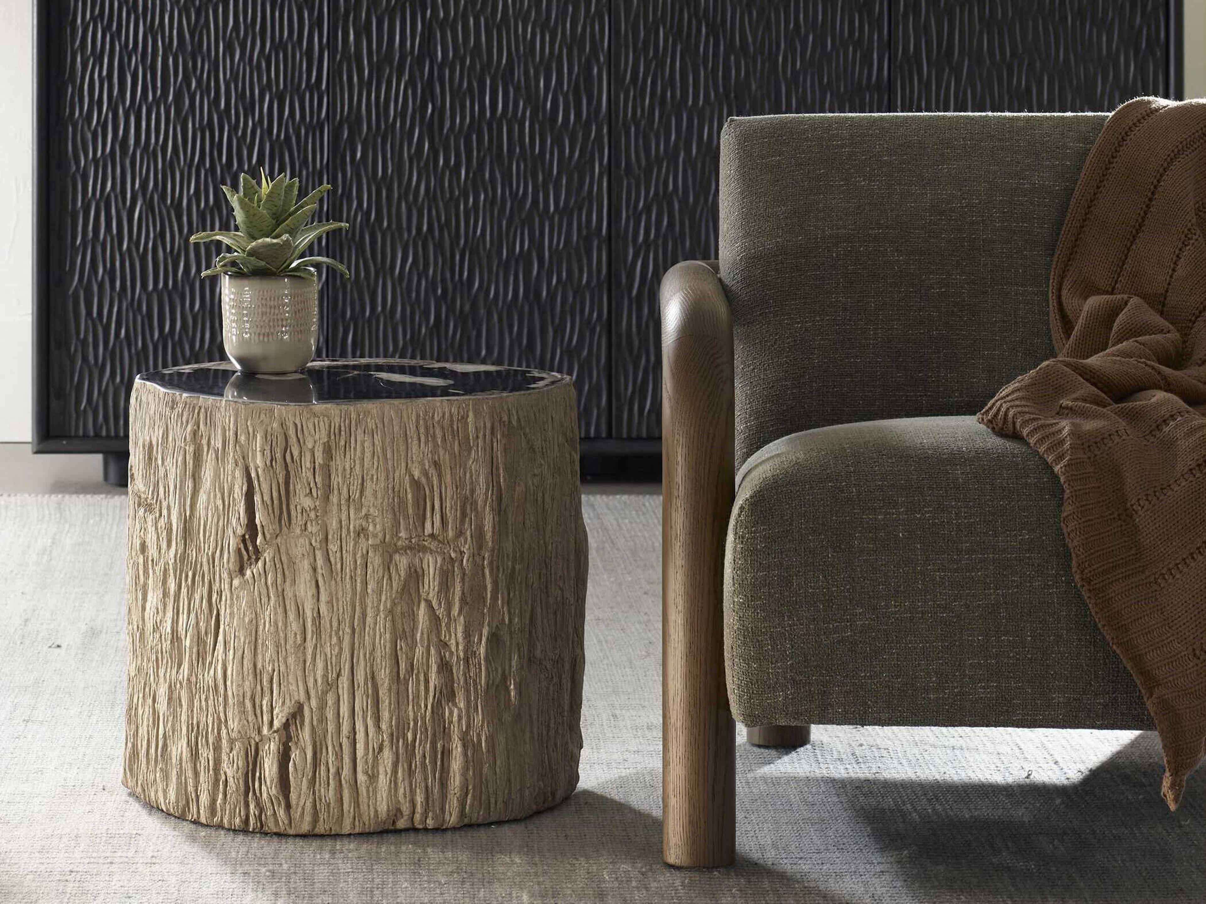 Uttermost Arco Round Wood End Table