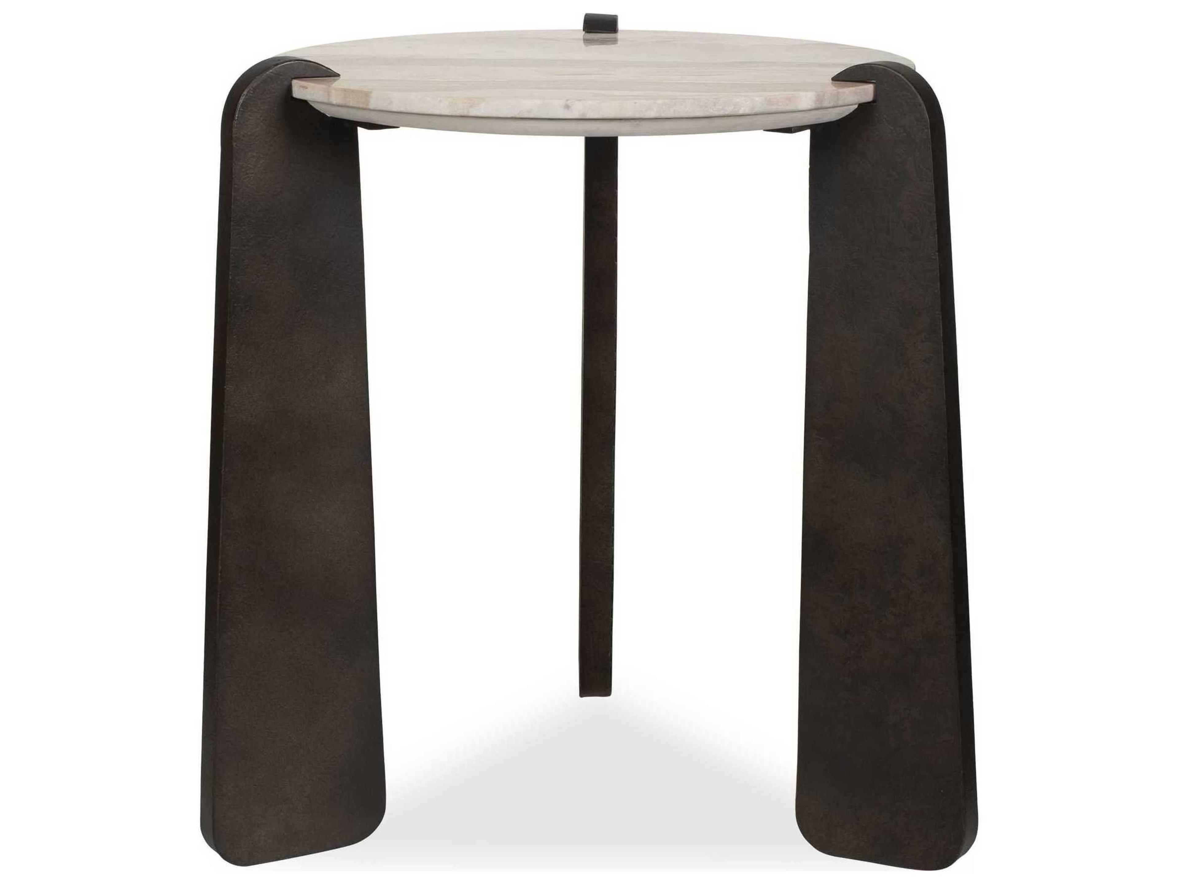Talud Round Marble End Table