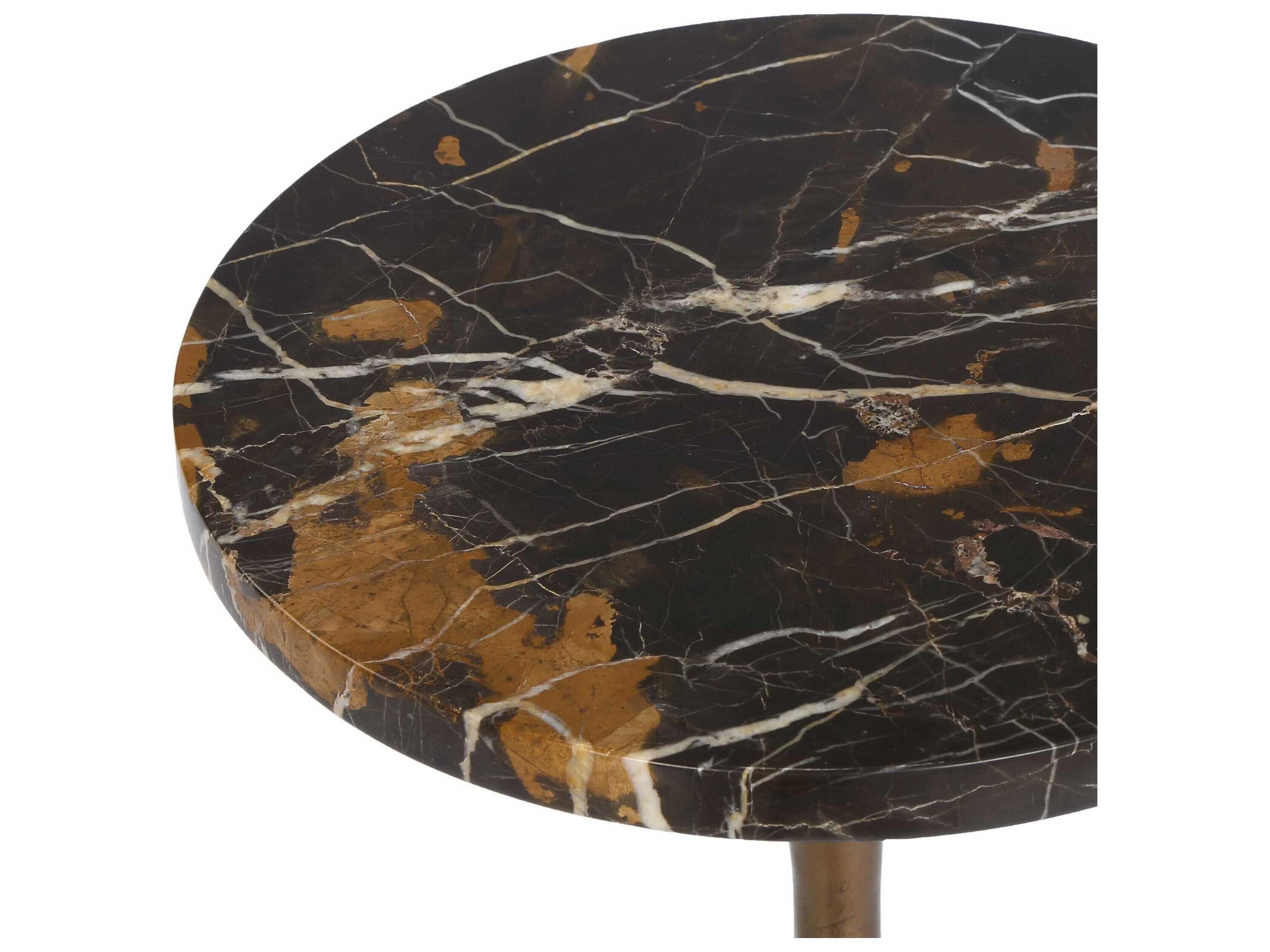 Uttermost Karnes Round Marble End Table
