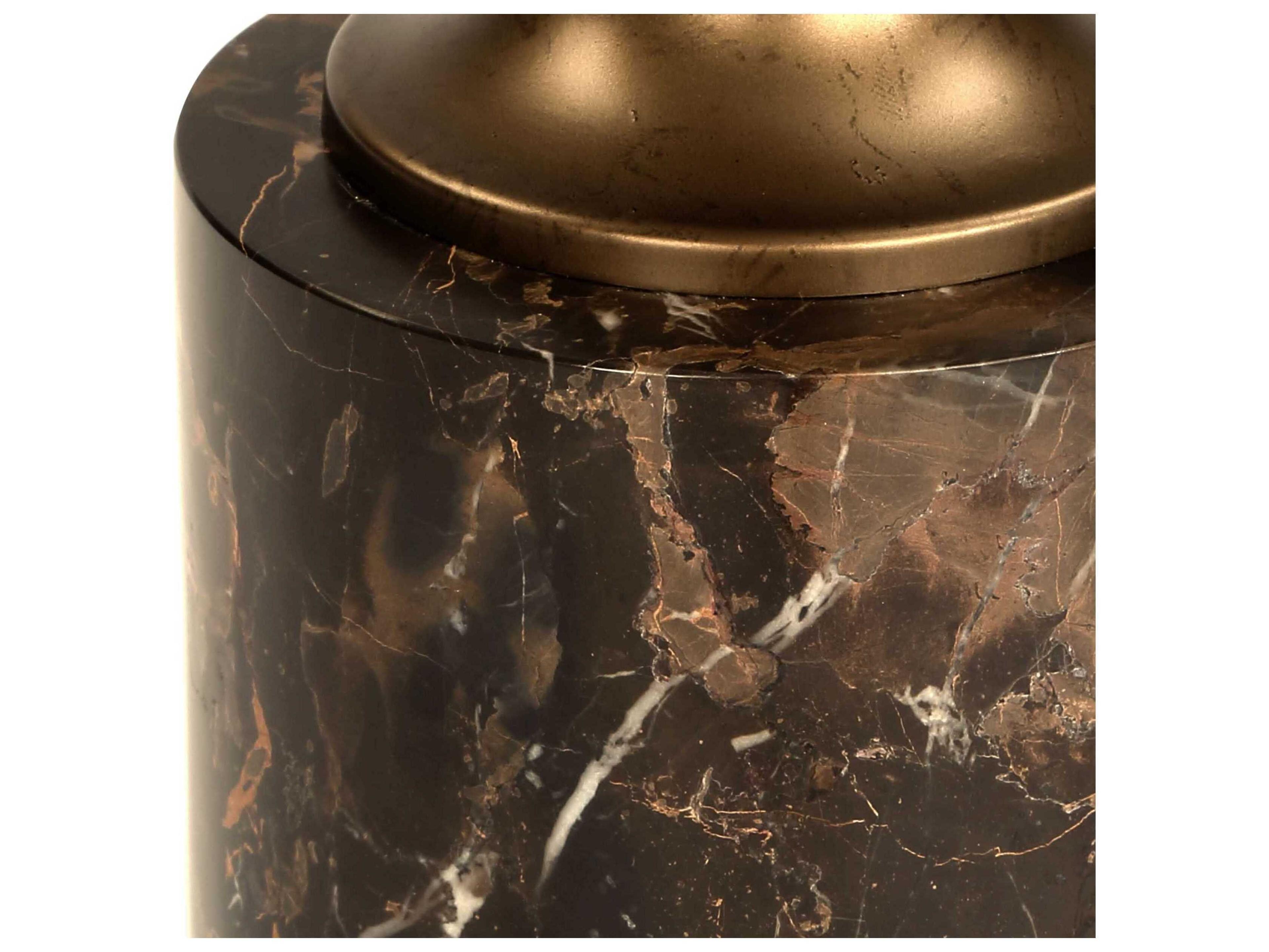 Uttermost Karnes Round Marble End Table