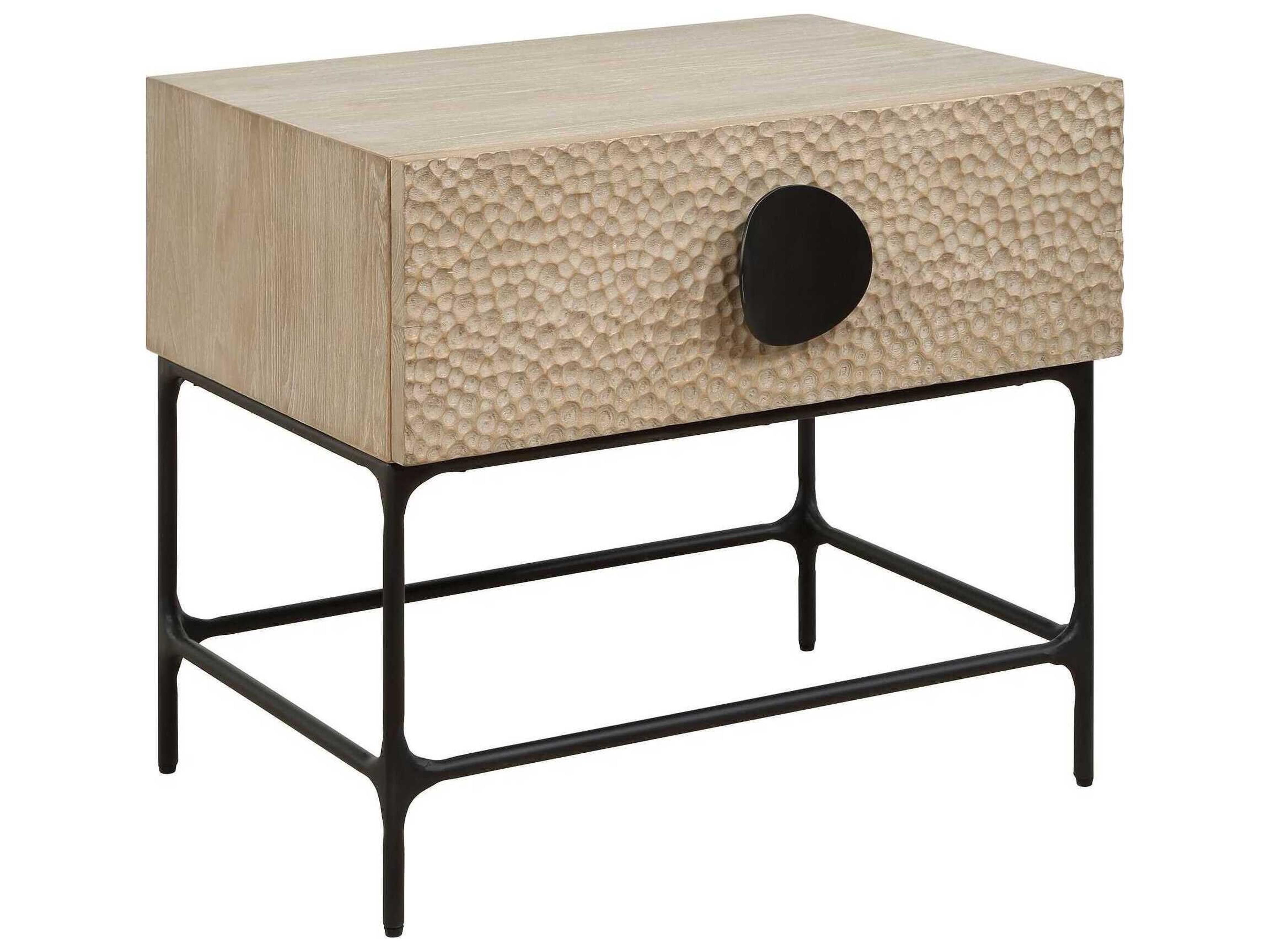 Lunar Rectangular Wood End Table