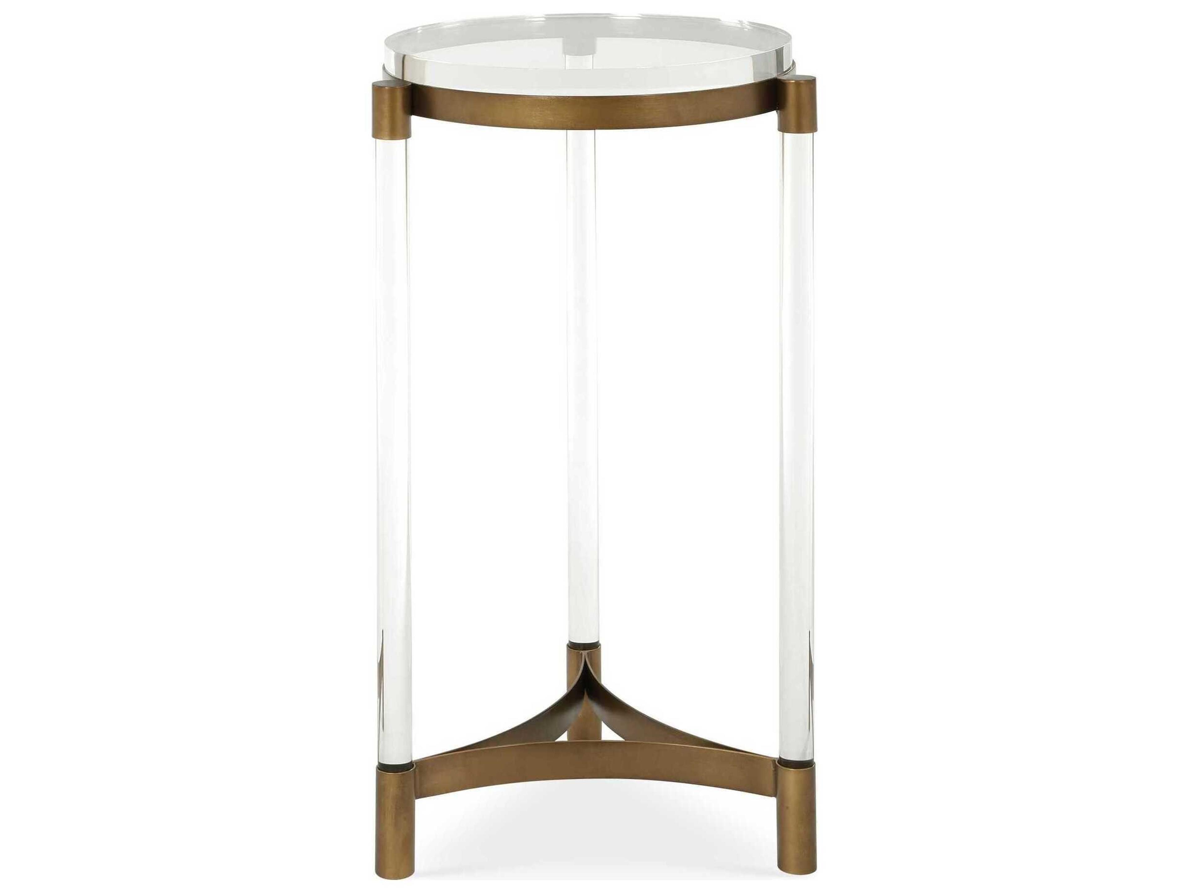 Uttermost Pereira Round Acrylic End Table
