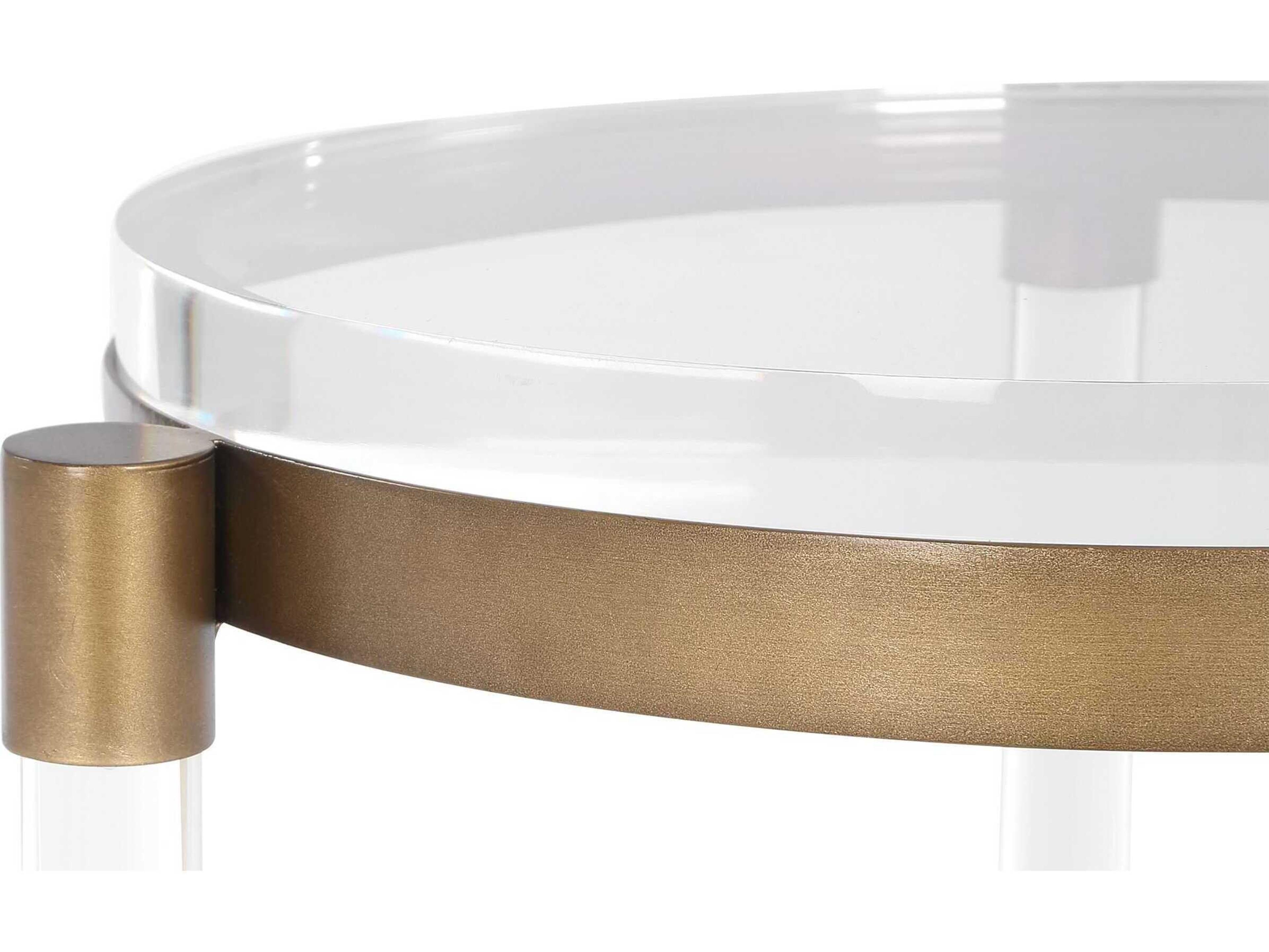 Uttermost Pereira Round Acrylic End Table