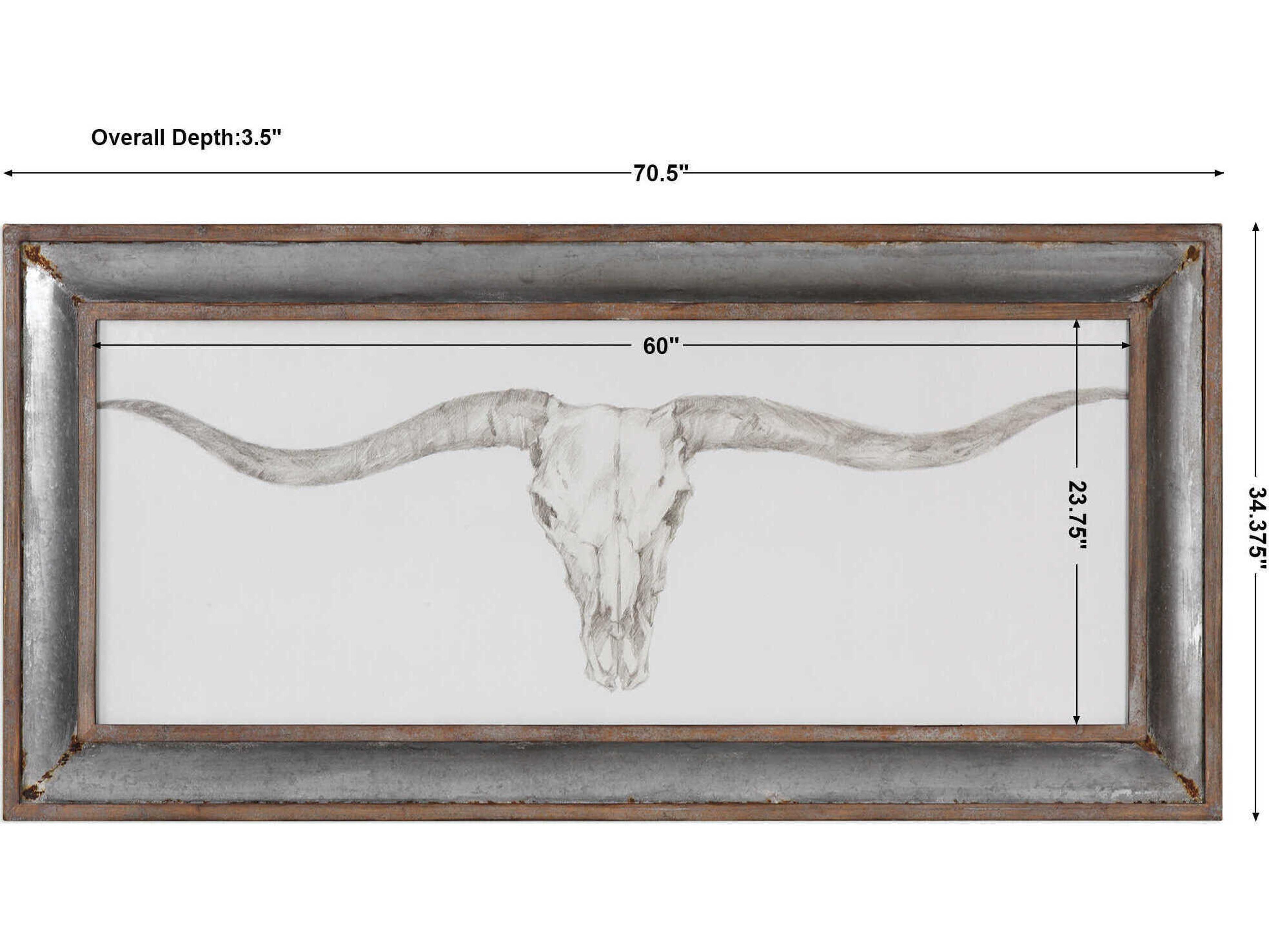 Uttermost Western Skull Mount Print