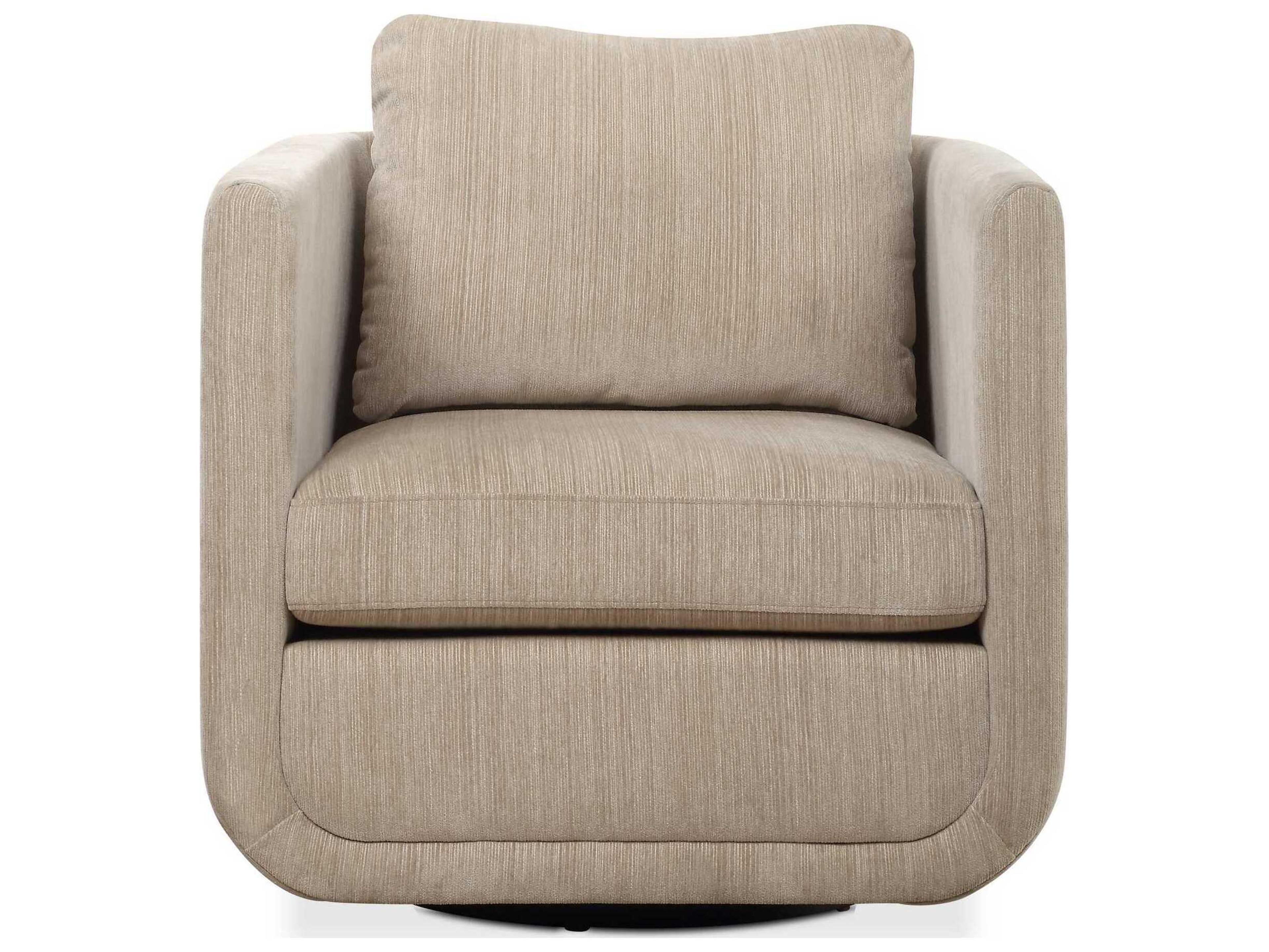 Uttermost Abound Swivel White Accent Chair