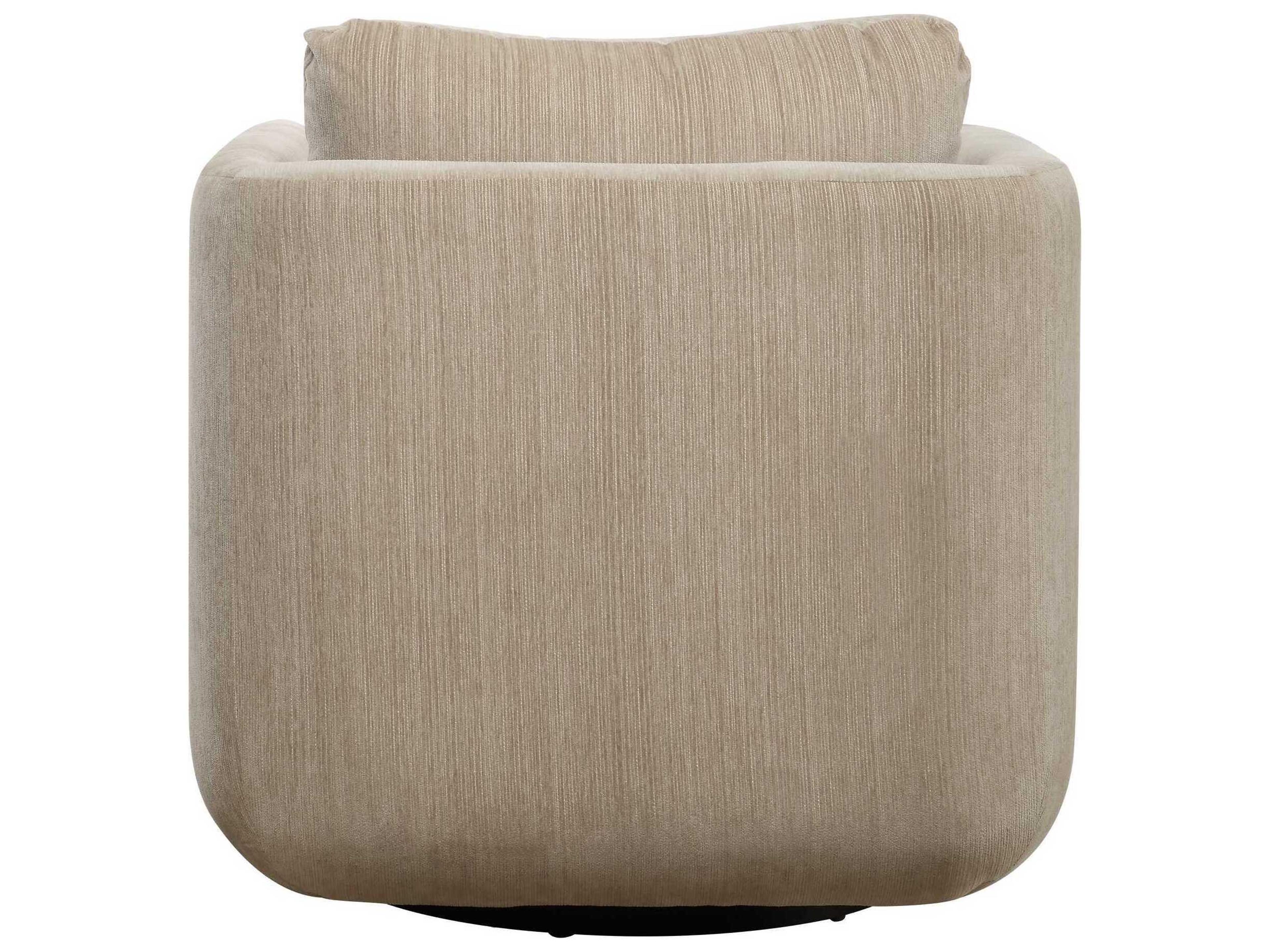 Uttermost Abound Swivel White Accent Chair