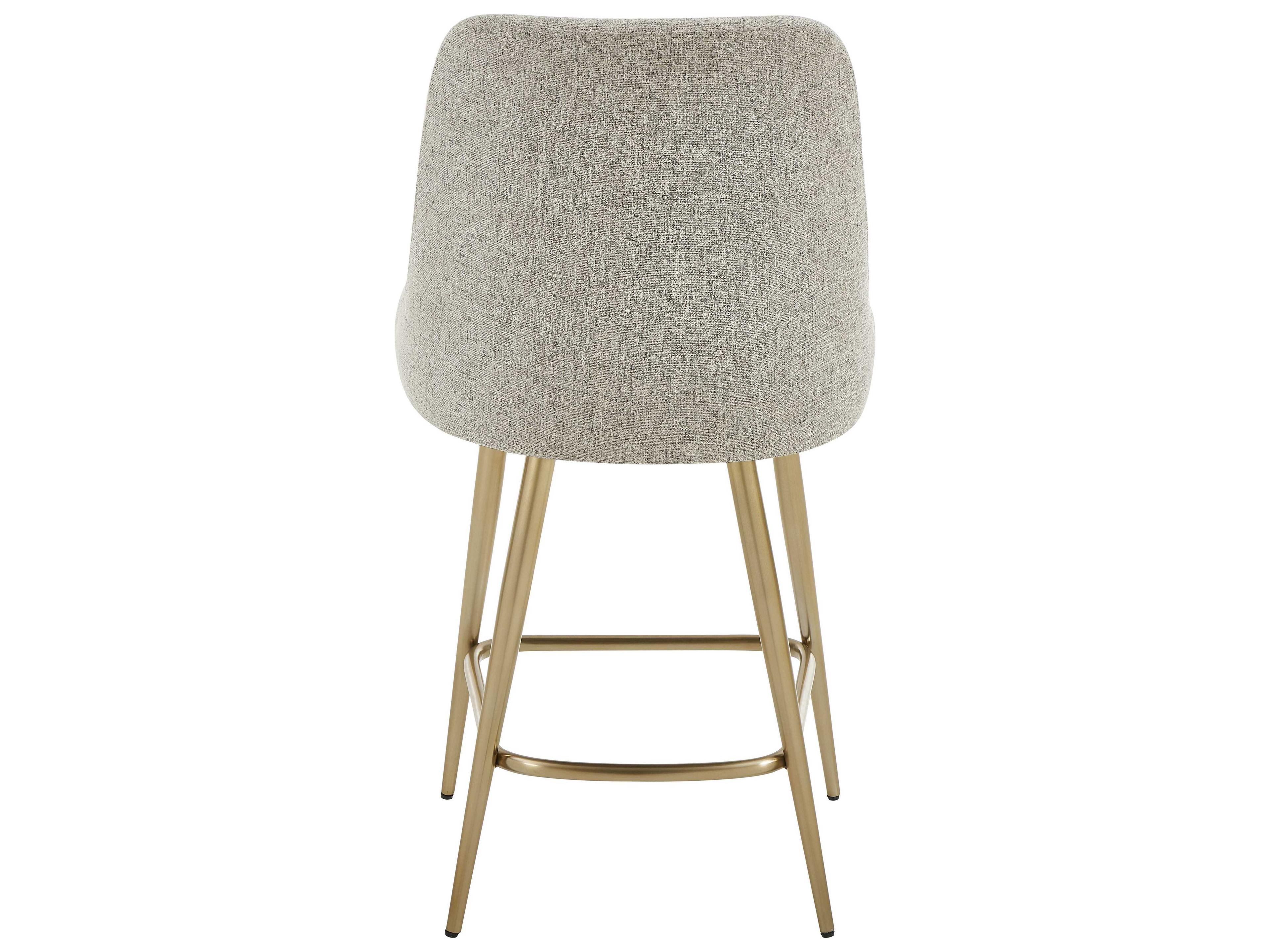 Uttermost Bramwell Upholstered Hardwood Counter Stool