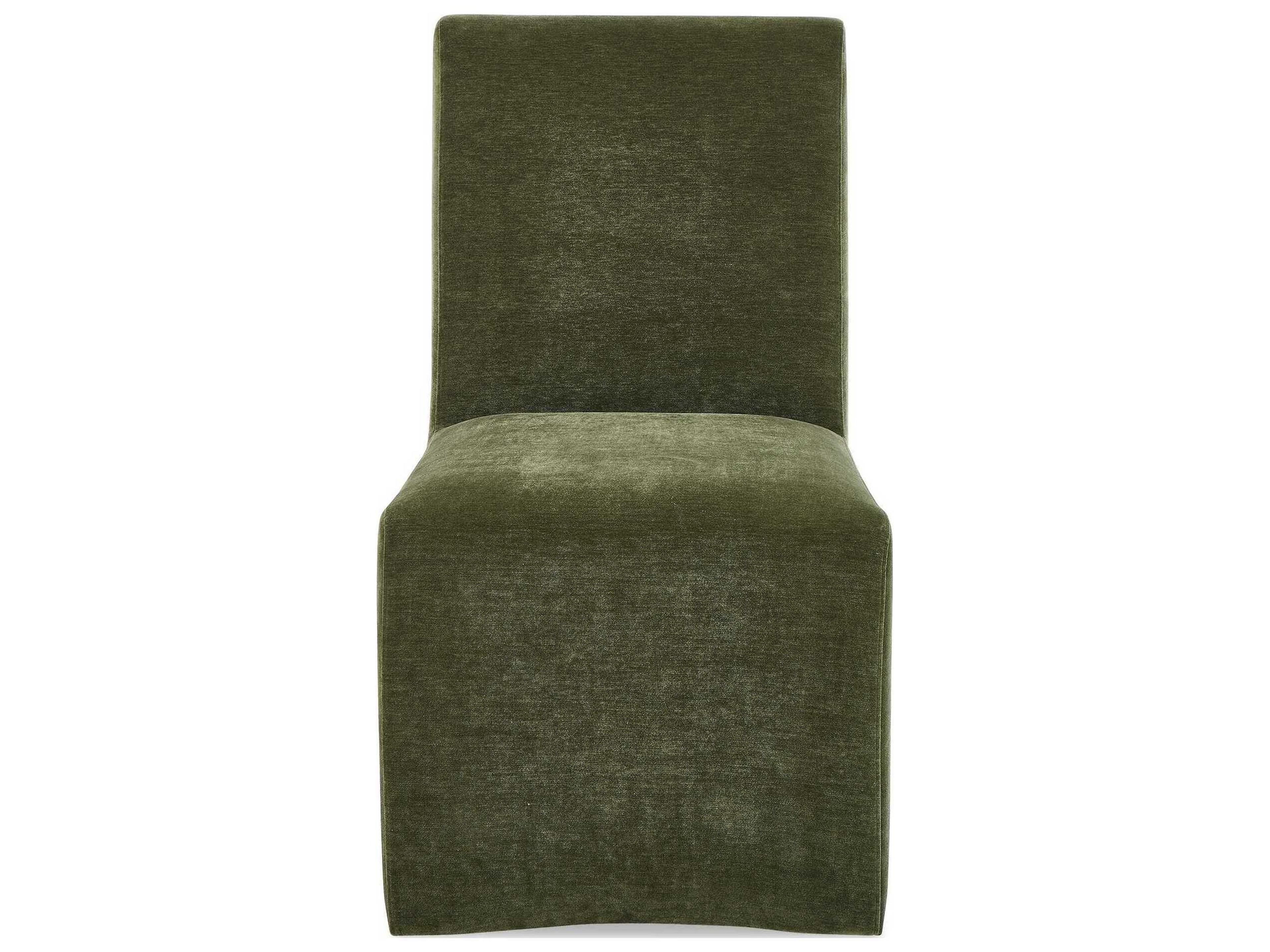 Uttermost Moro Plywood Green Upholstered Armless Dining Chair