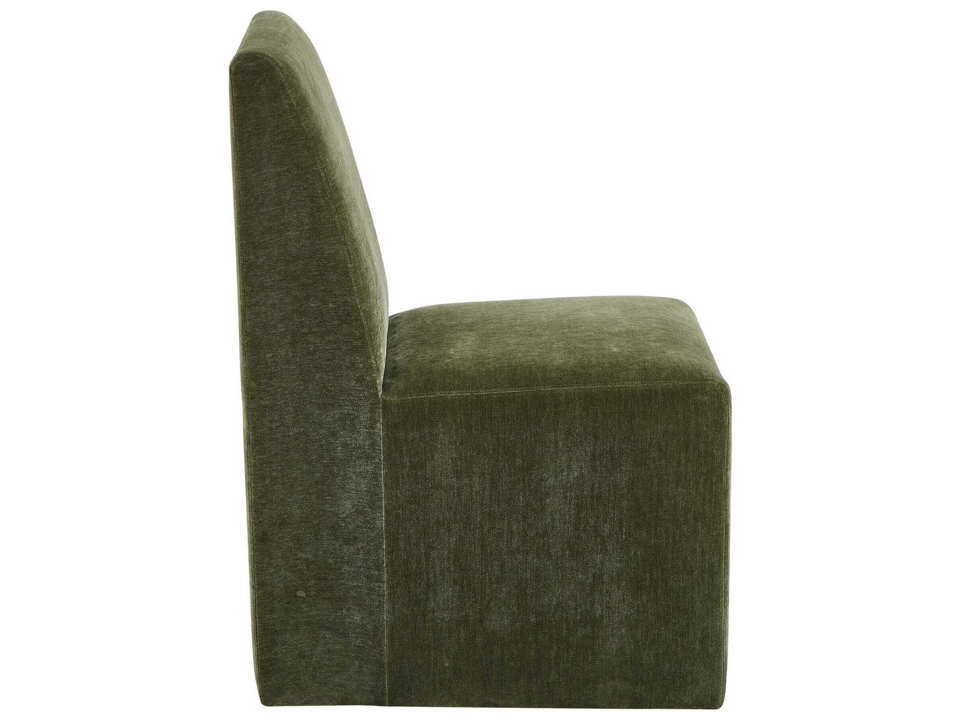 Uttermost Moro Plywood Green Upholstered Armless Dining Chair