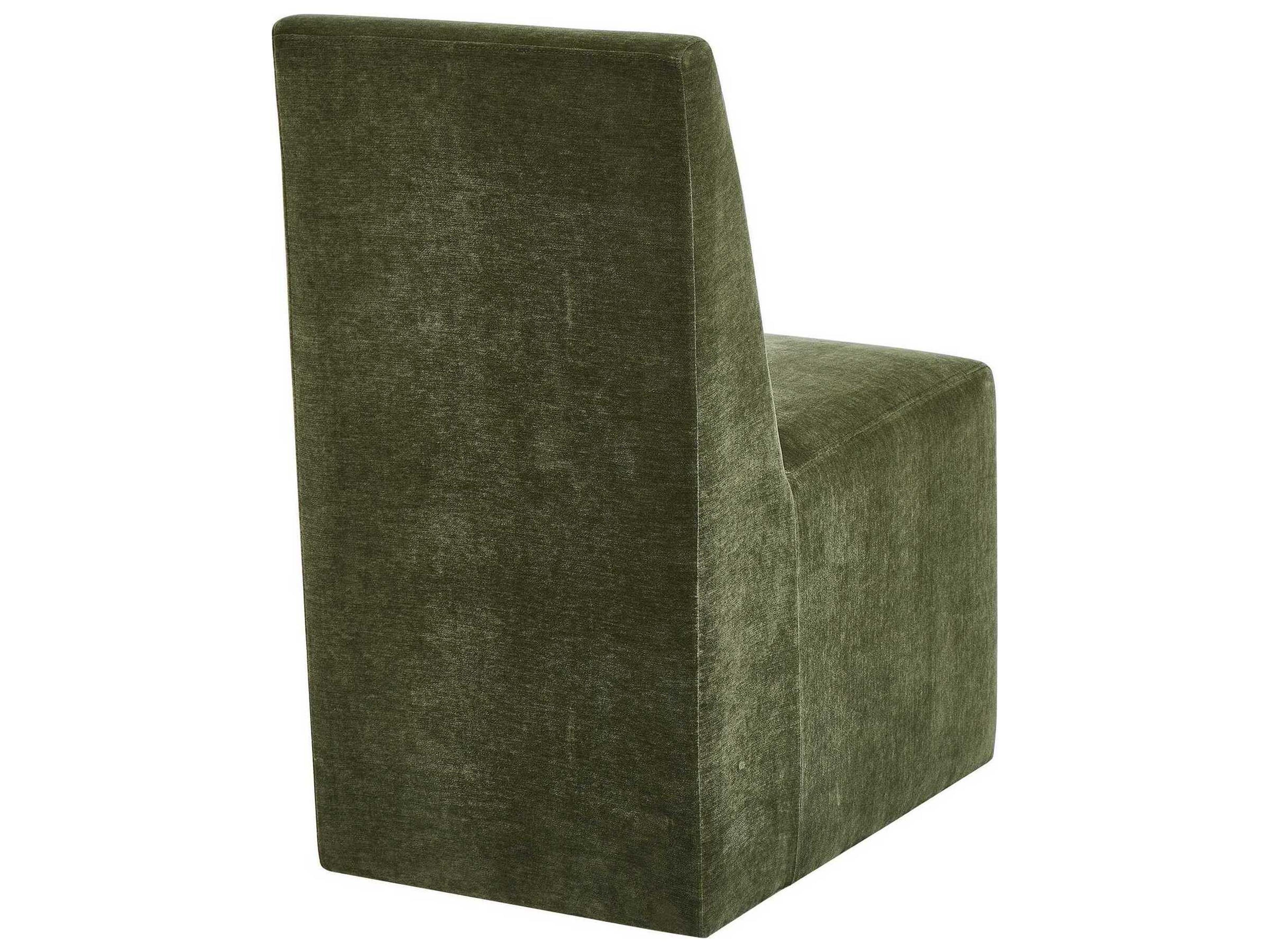 Uttermost Moro Plywood Green Upholstered Armless Dining Chair