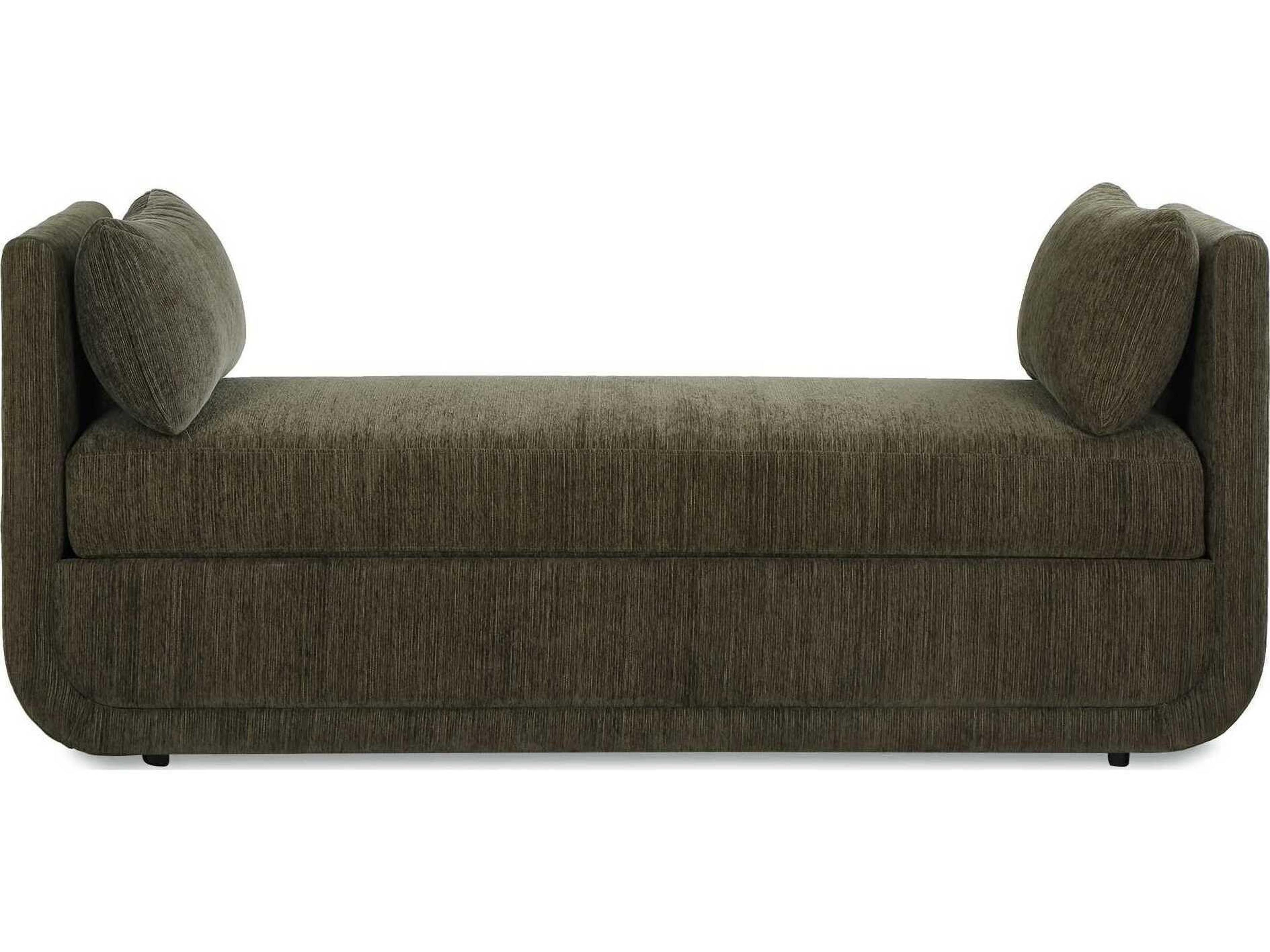 Uttermost Abound Green Upholstered Accent Bench