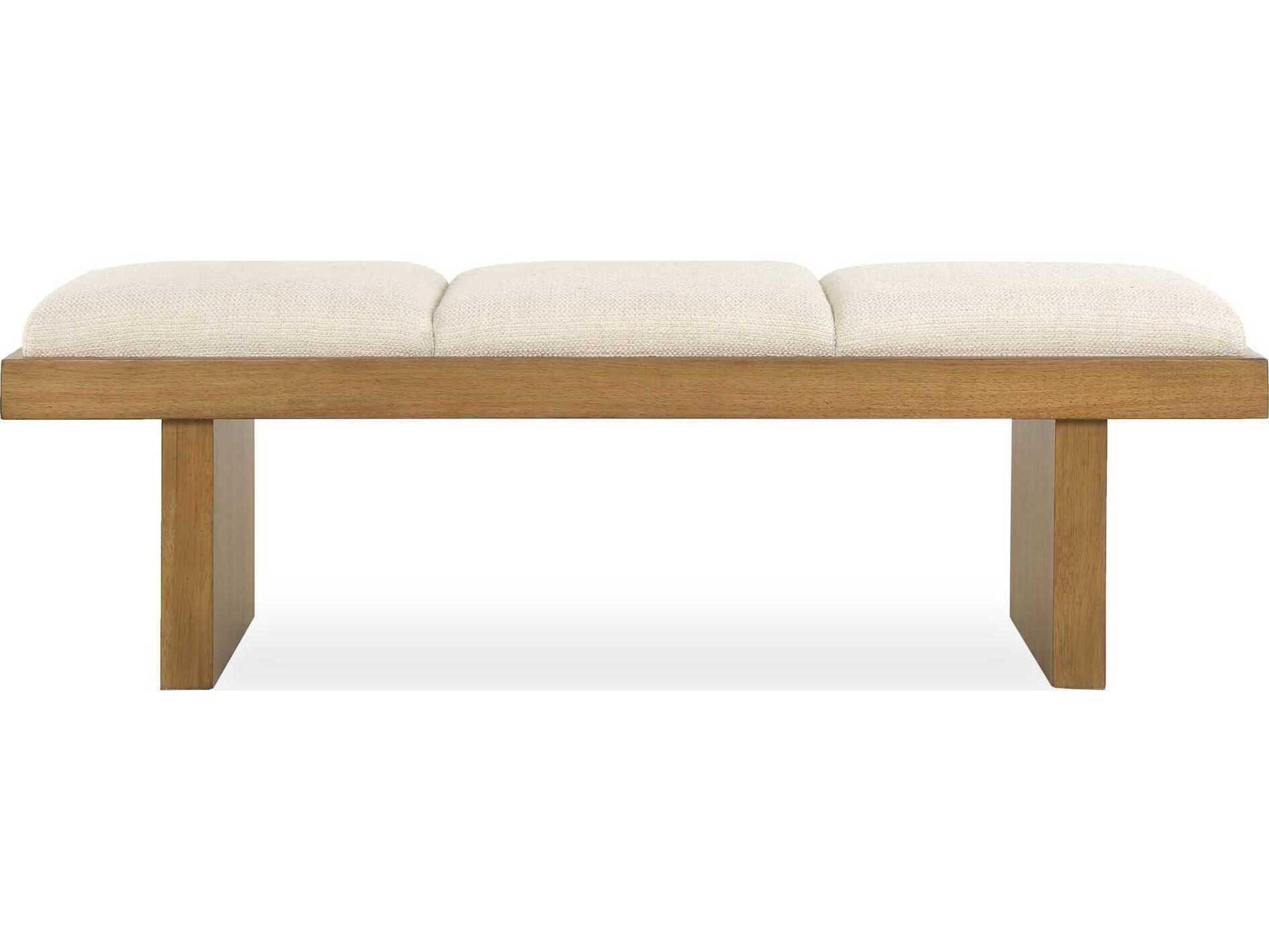 Uttermost Haden Ivory White Upholstered Accent Bench