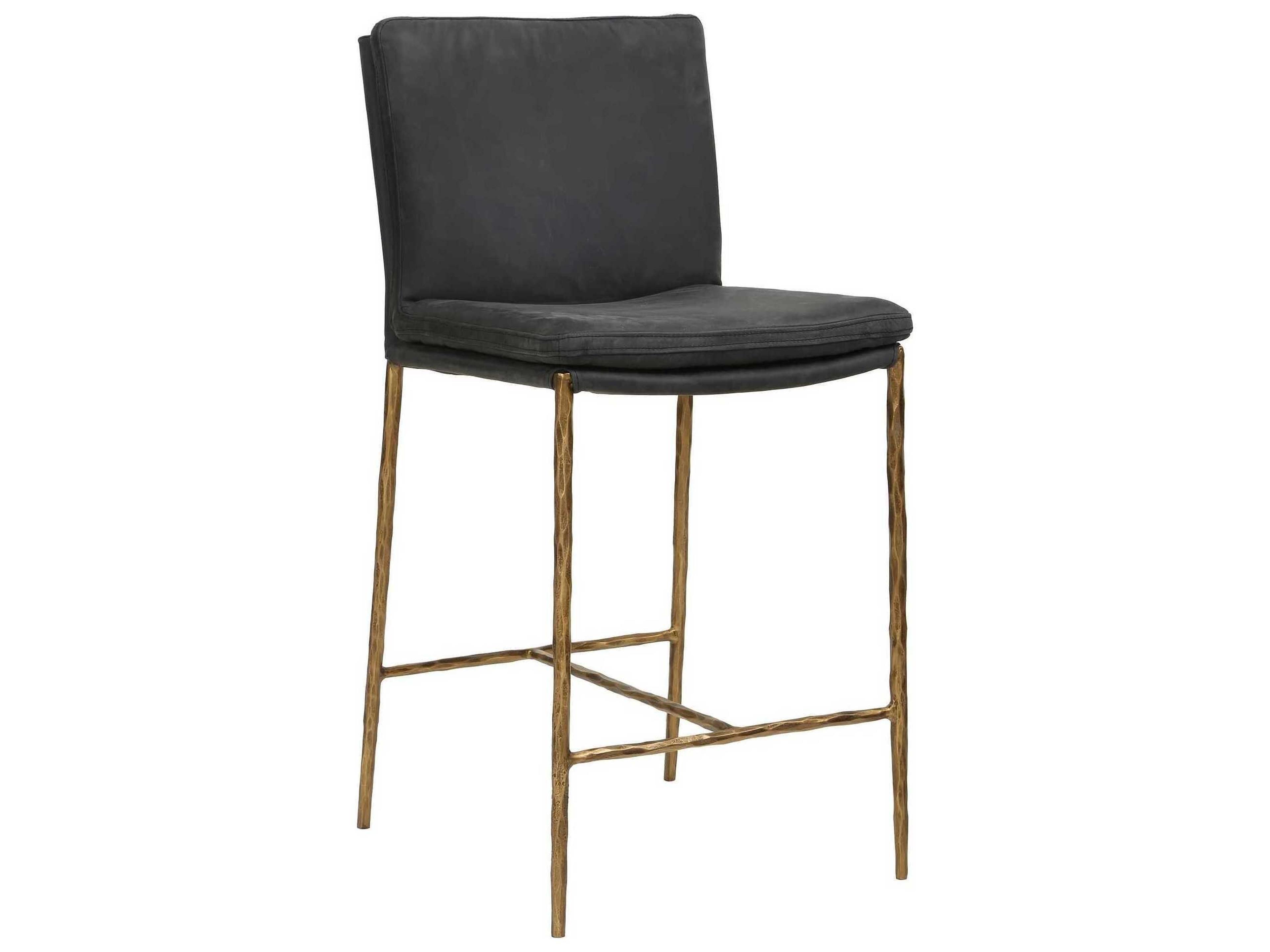 Ascend Leather Plywood Counter Stool