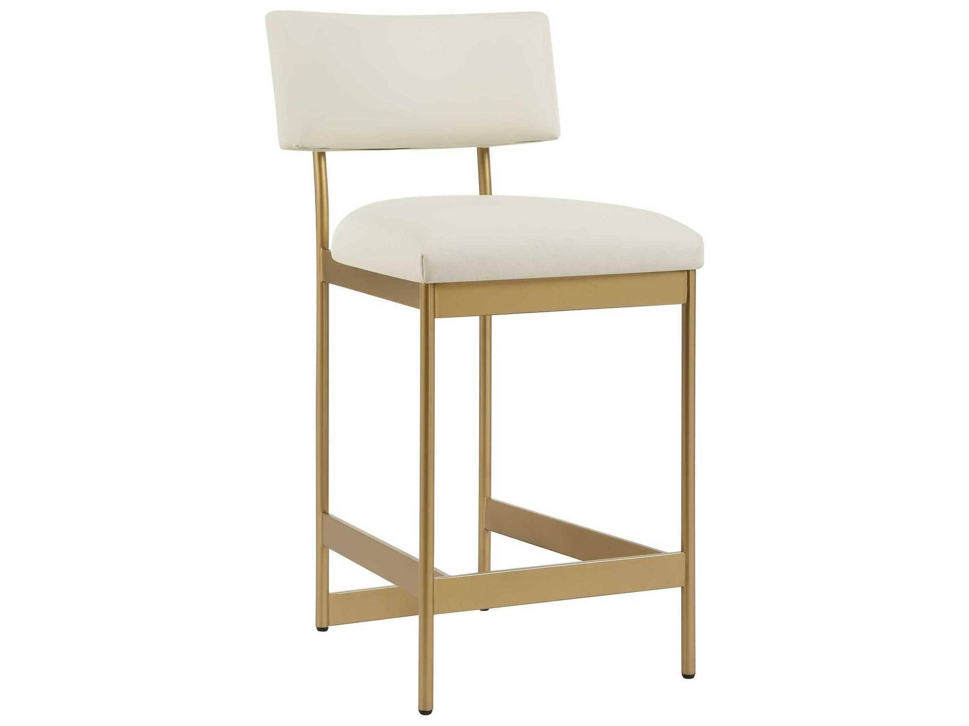 Apsley Leather Plywood Counter Stool