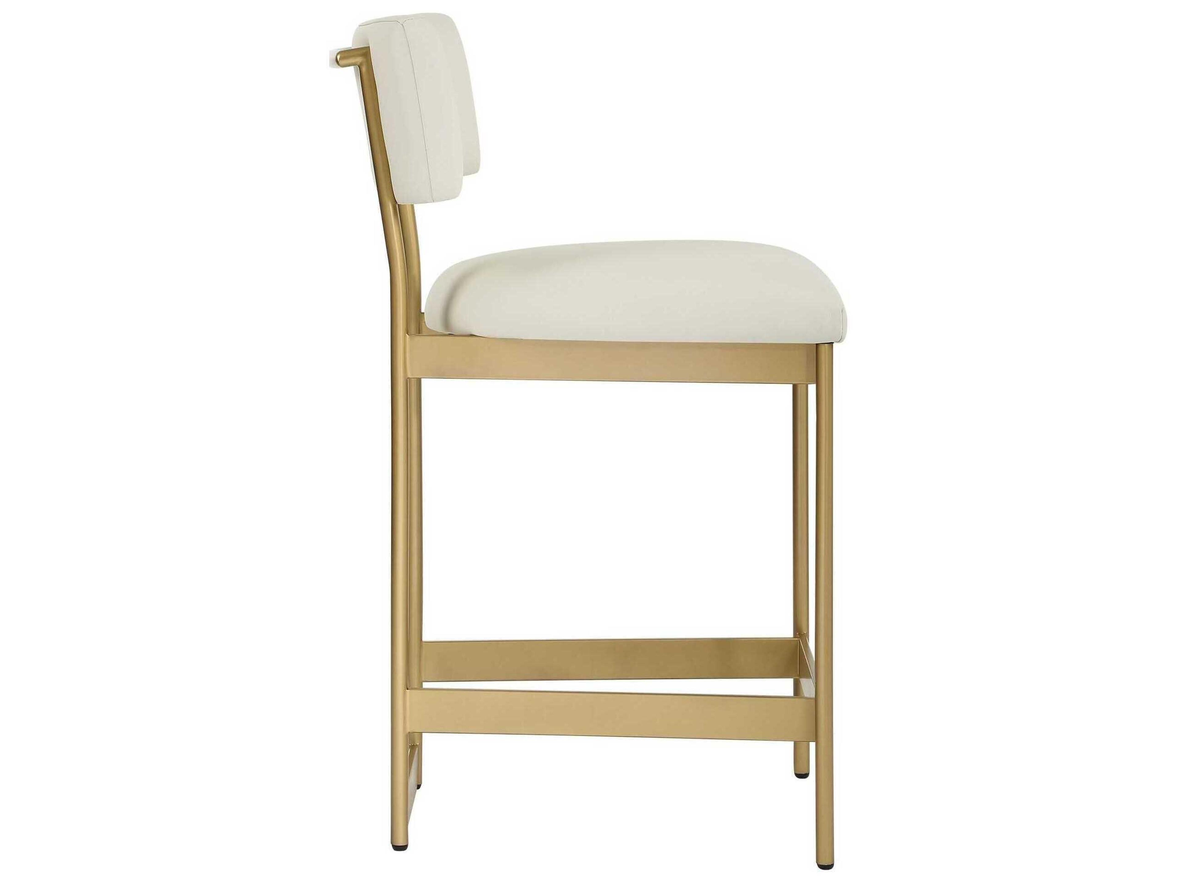 Uttermost Apsley Leather Plywood Counter Stool