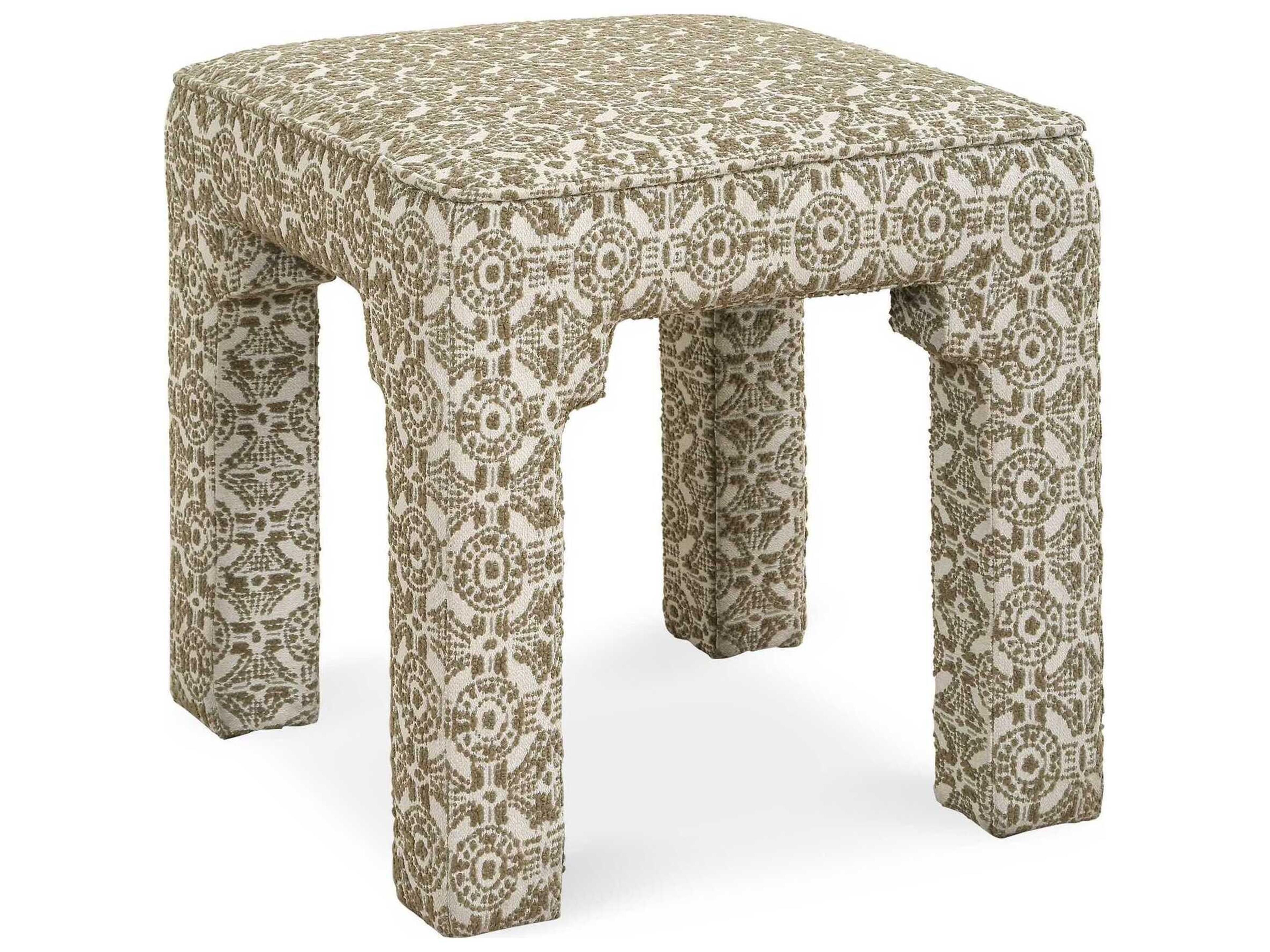 Satoria Olive Green Upholstered Accent Bench