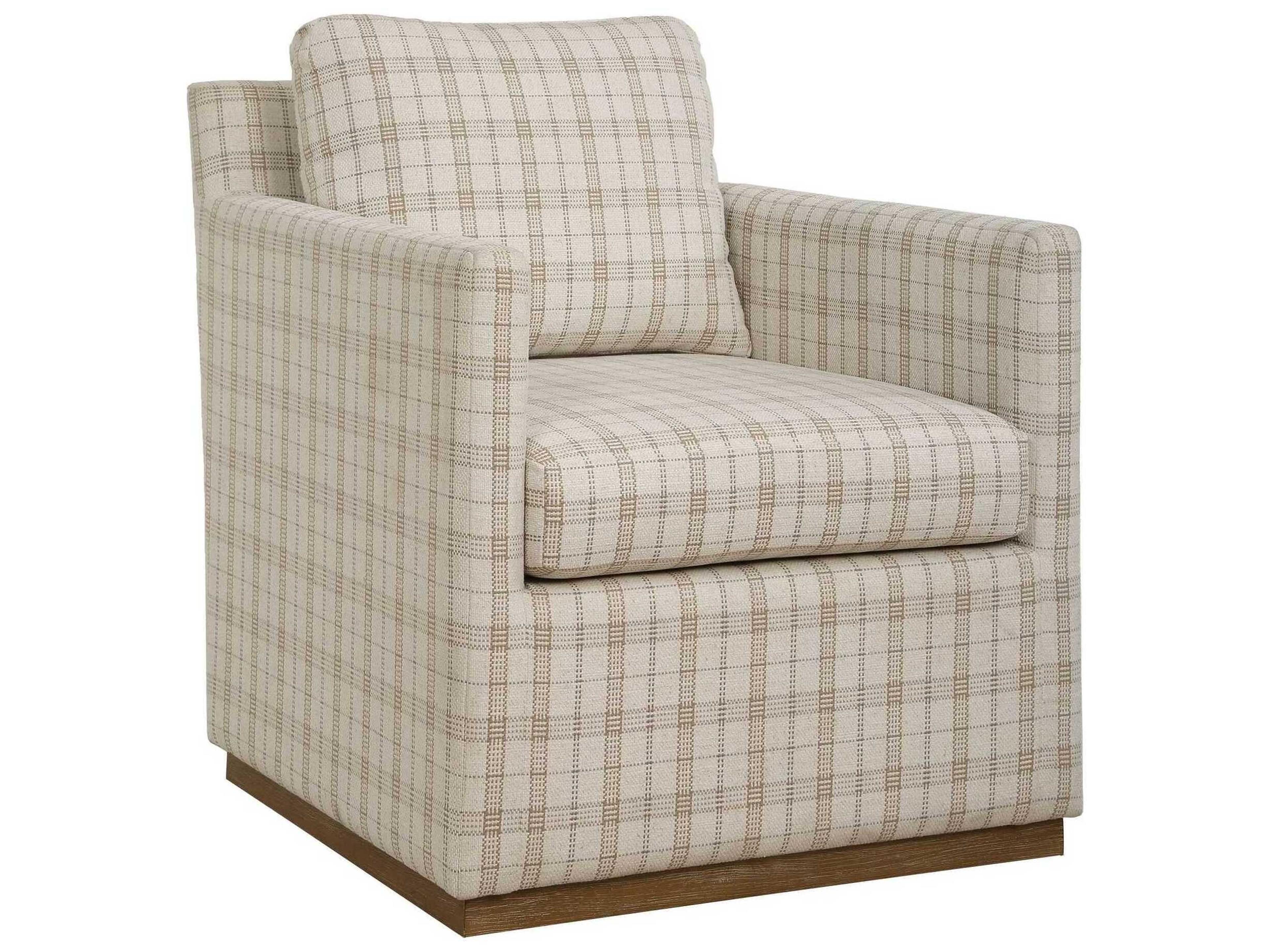 Basie Swivel Beige Accent Chair
