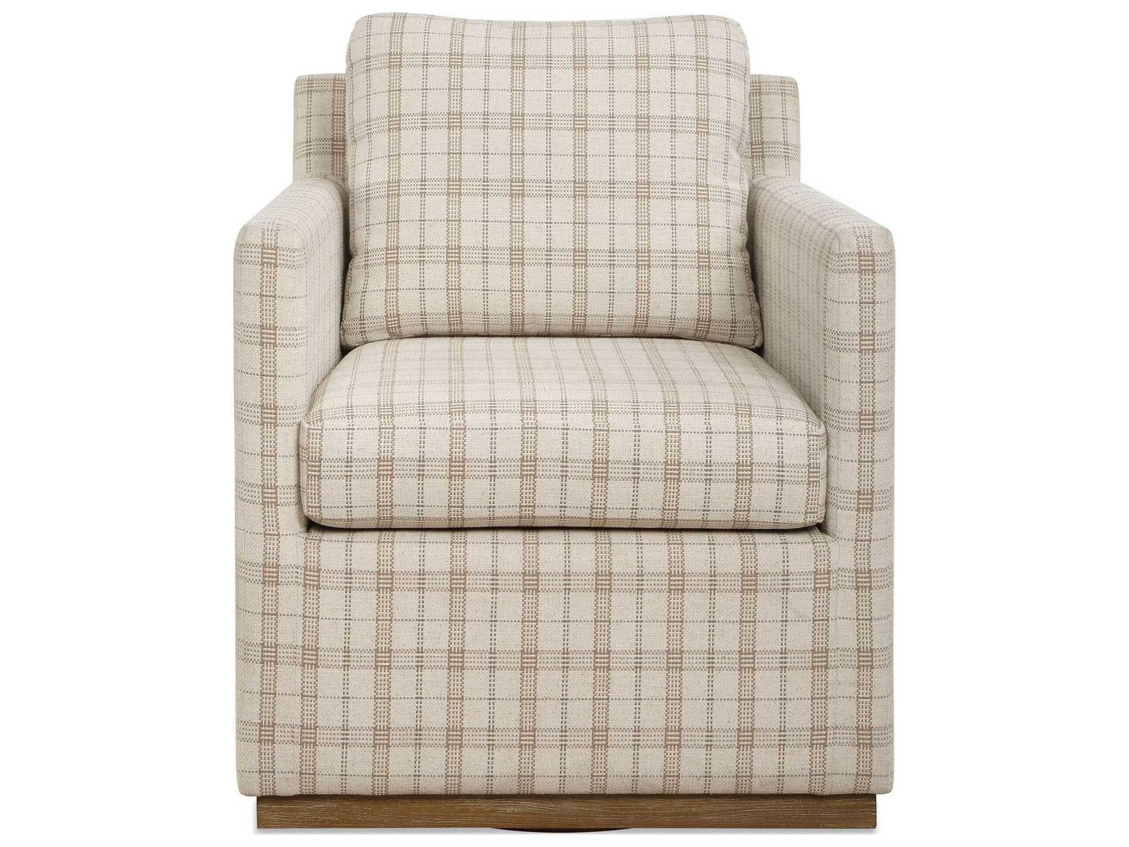 Uttermost Basie Swivel Beige Accent Chair