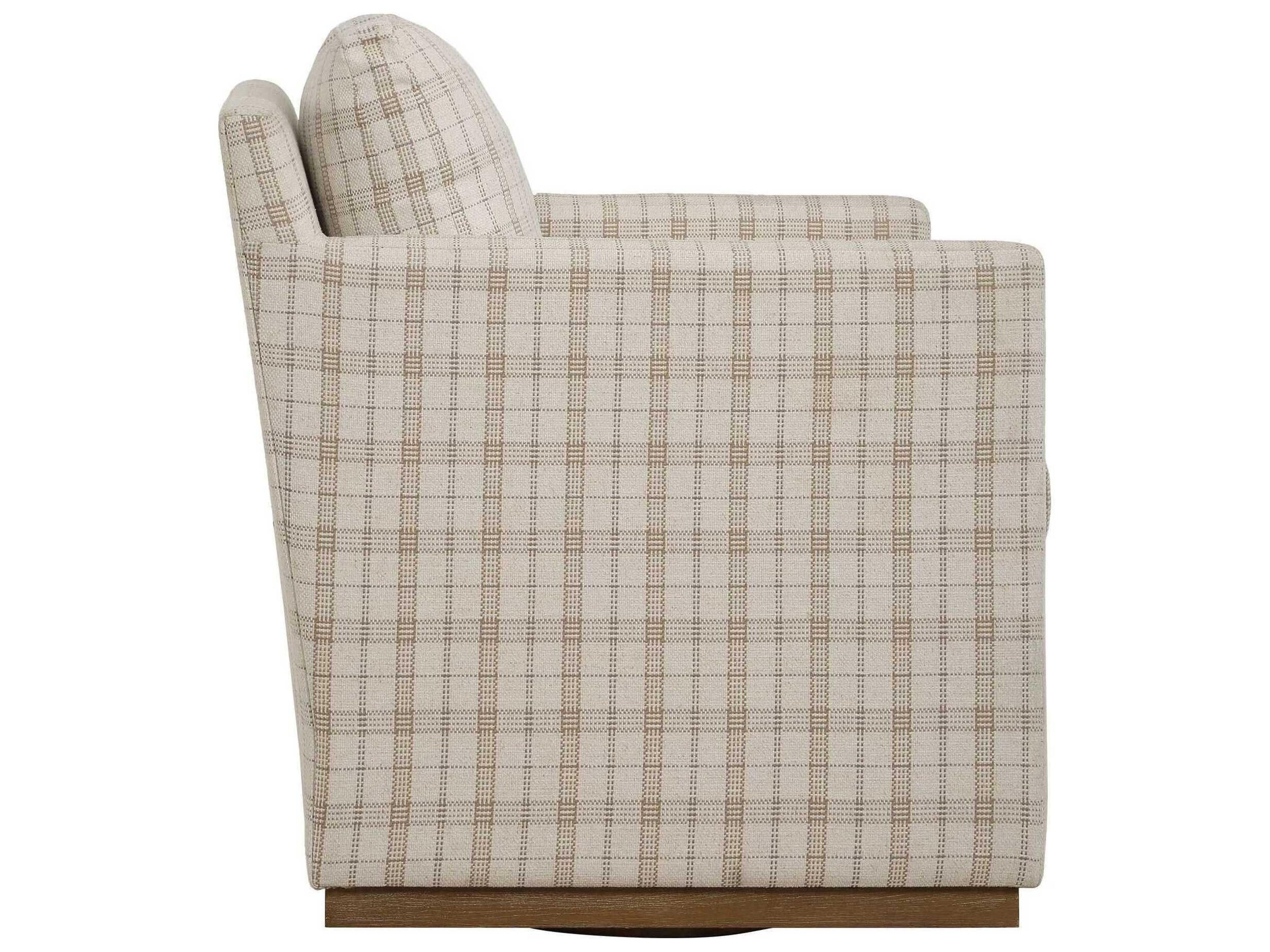 Uttermost Basie Swivel Beige Accent Chair