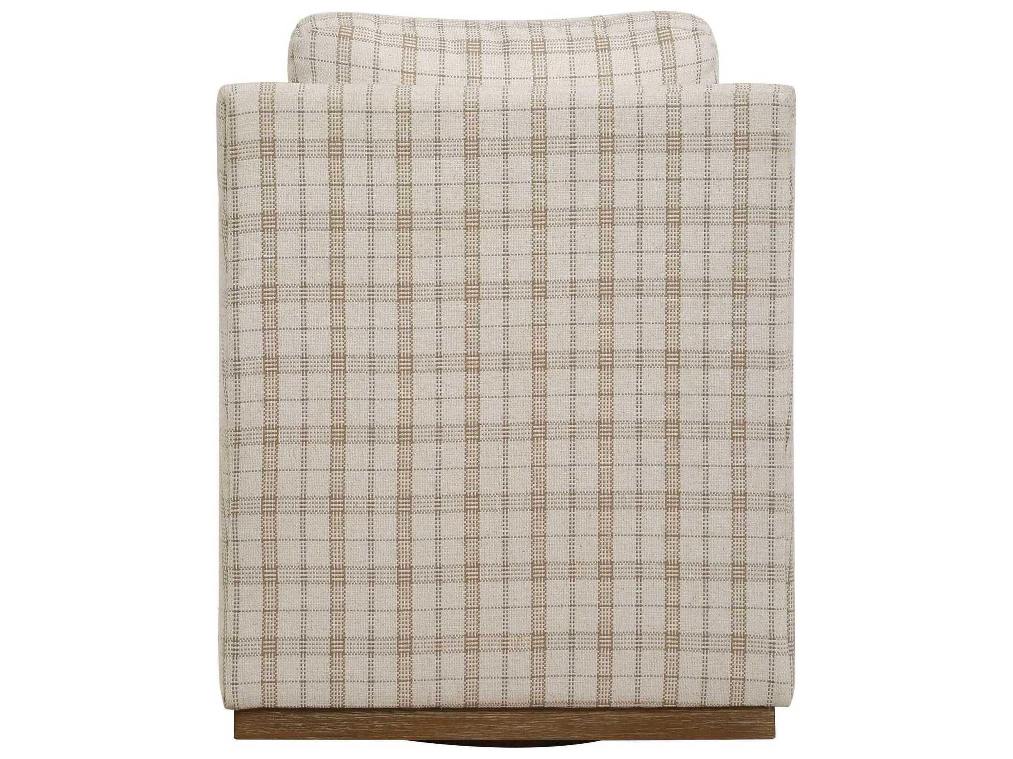 Uttermost Basie Swivel Beige Accent Chair