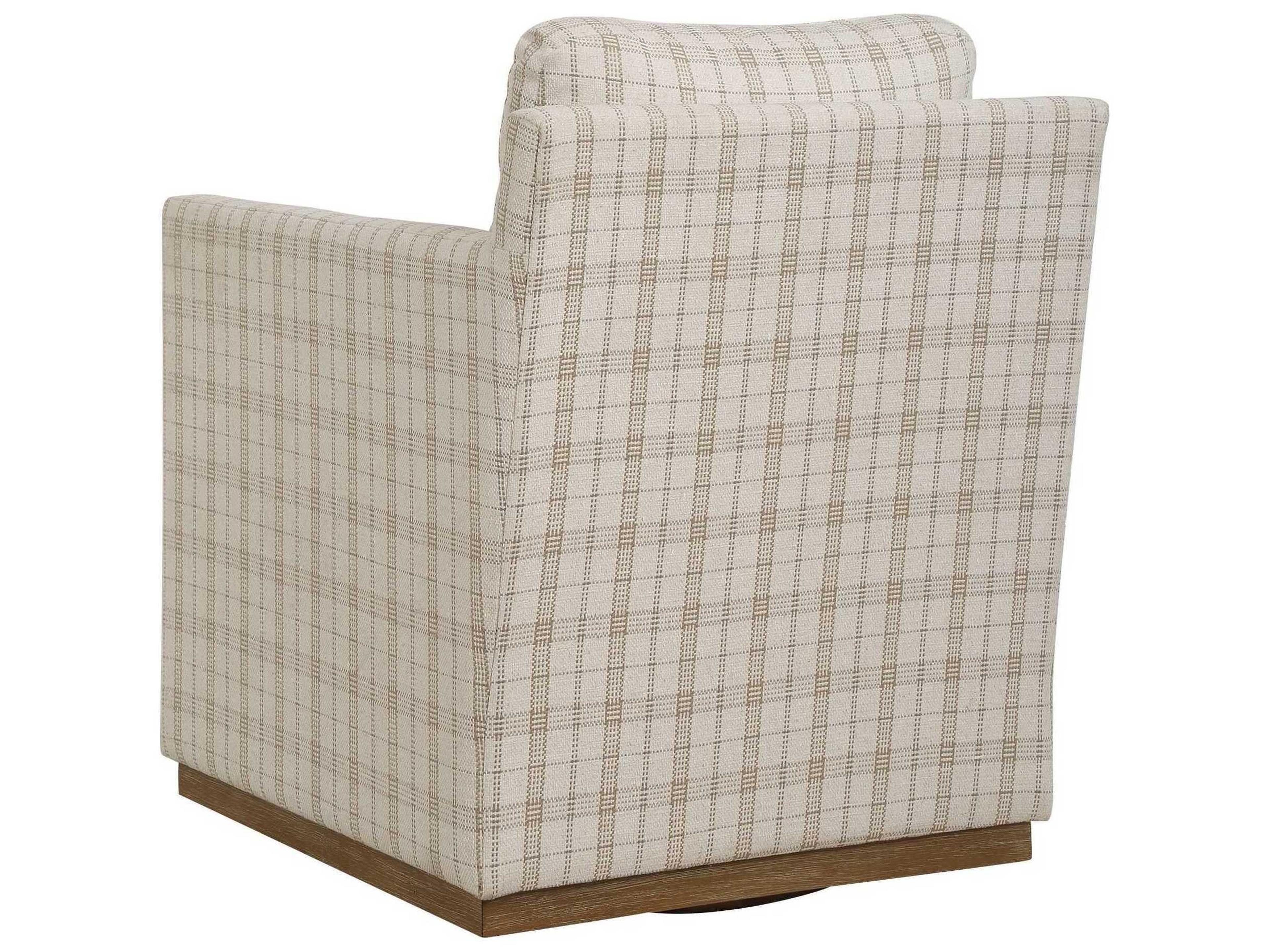 Uttermost Basie Swivel Beige Accent Chair