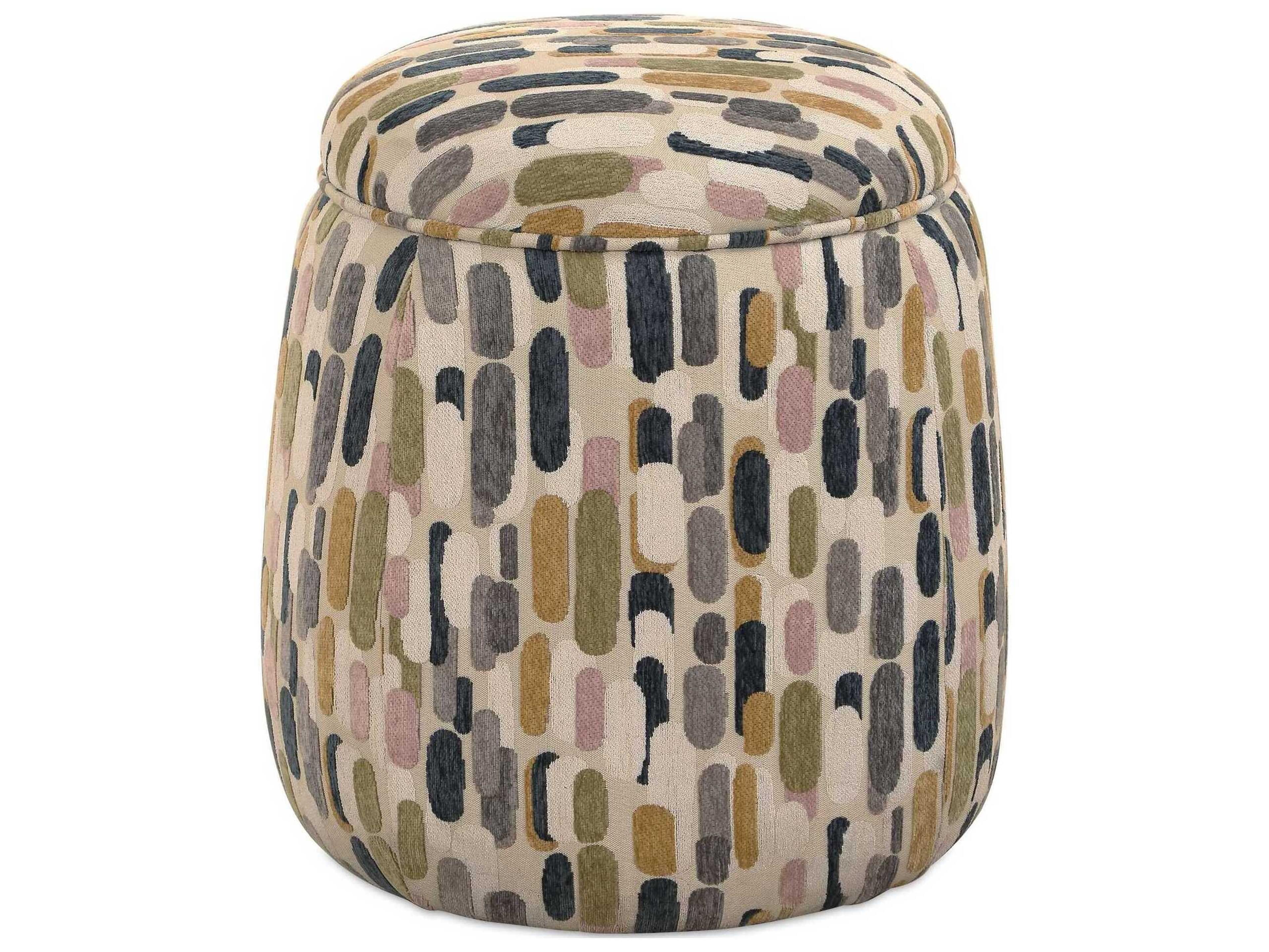 Arem Beige Upholstered Ottoman