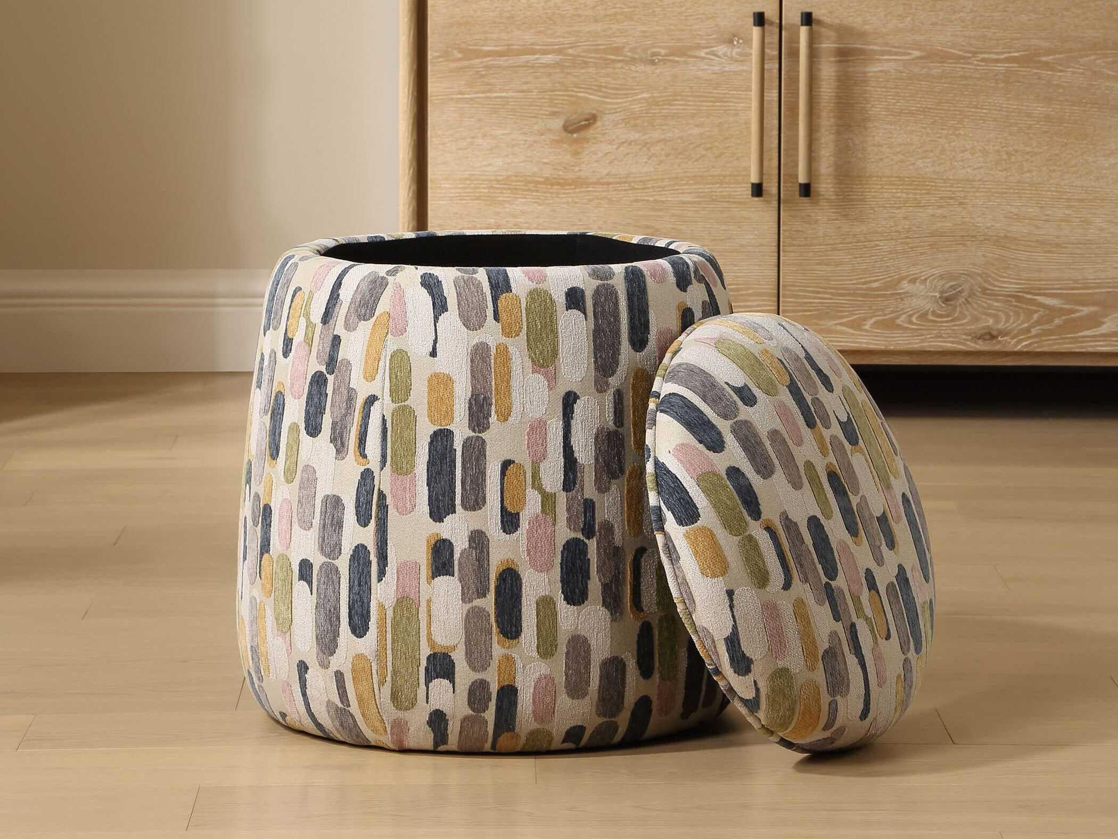 Uttermost Arem Beige Upholstered Ottoman