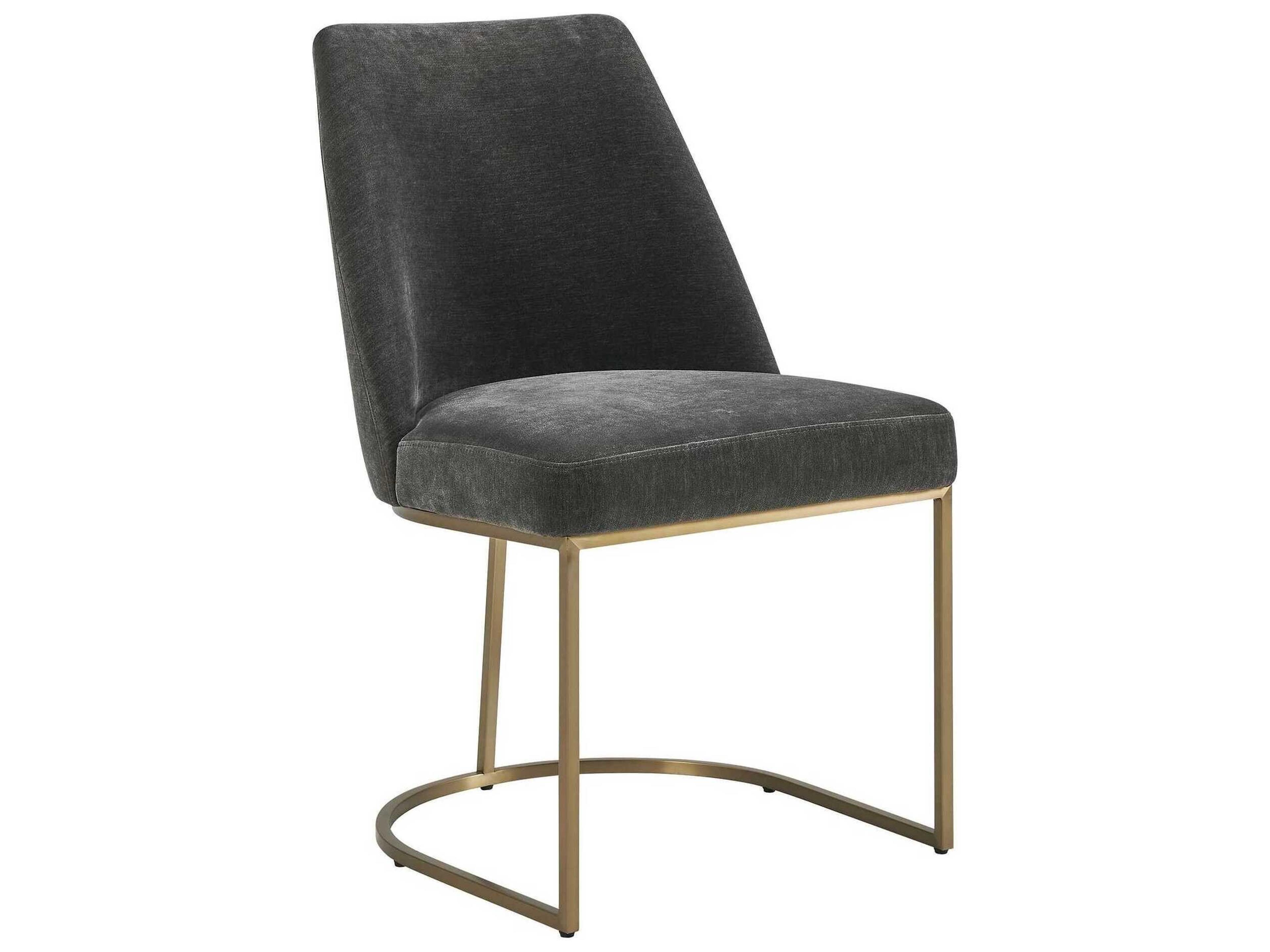 Hanni Plywood Gray Upholstered Armless Dining Chair