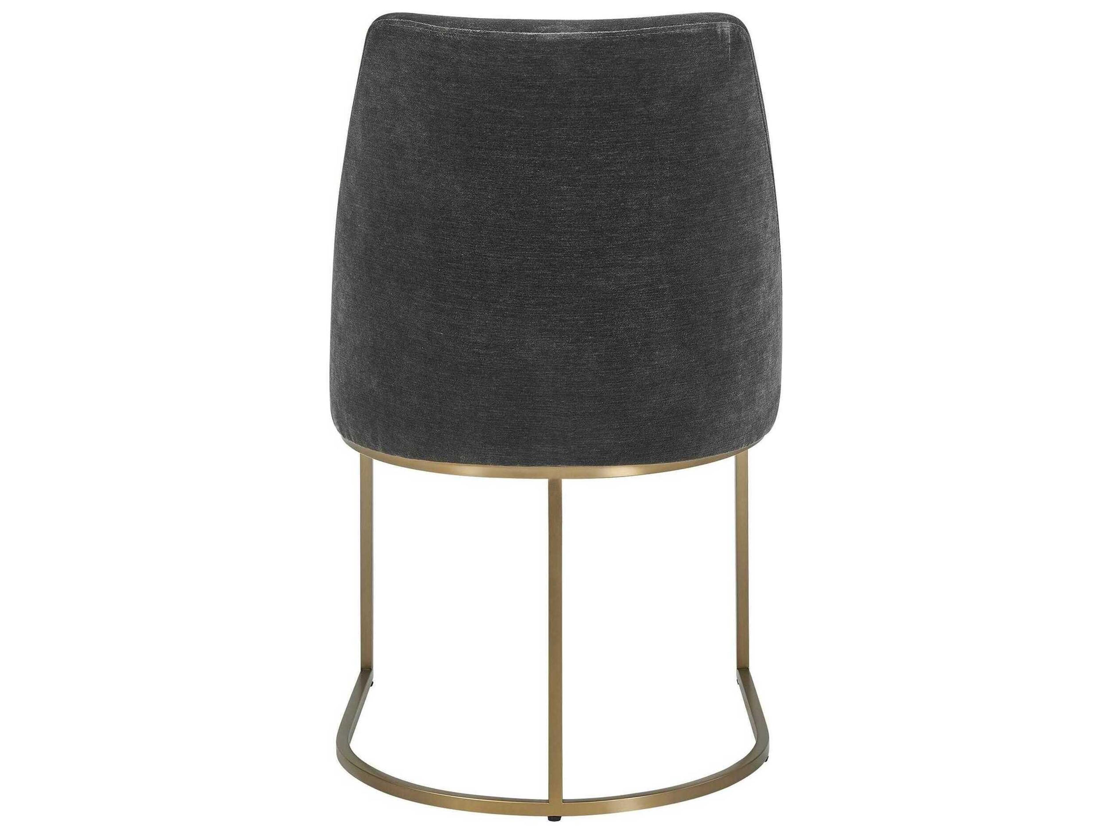 Uttermost Hanni Plywood Gray Upholstered Armless Dining Chair