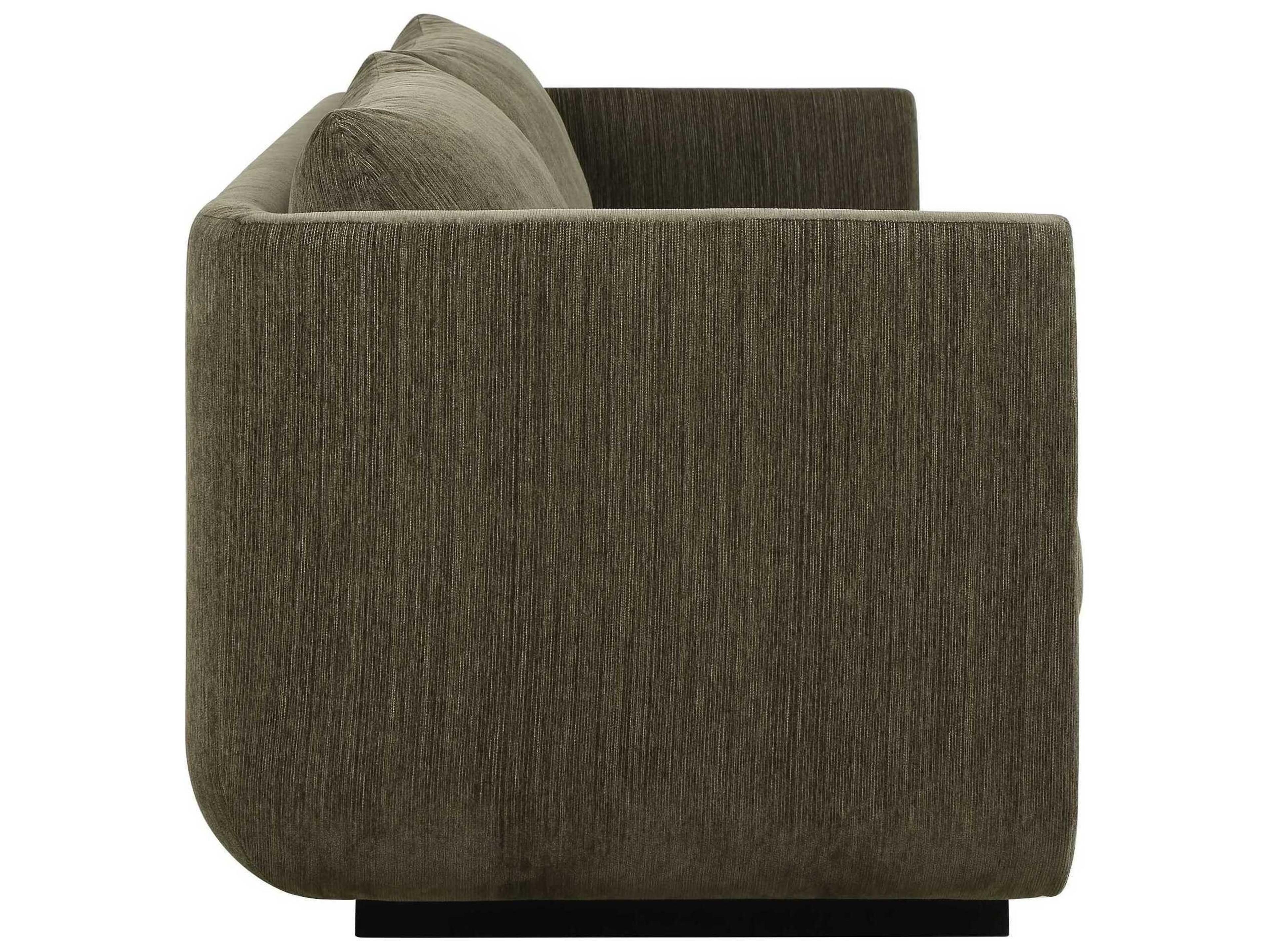 Uttermost Abound Green Upholstered Sofa